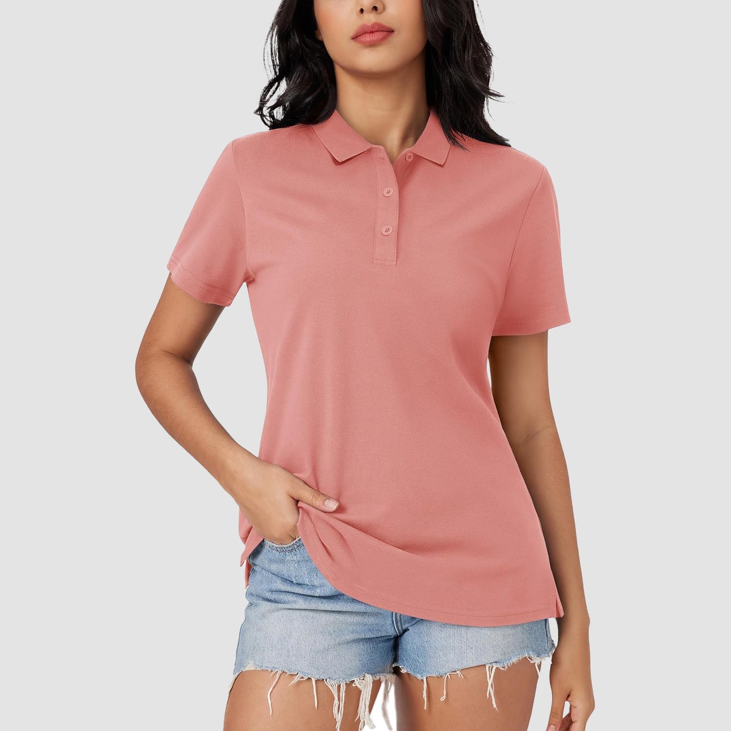 Women's Polo Shirt Cotton Summer Uniform - MAGCOMSEN
