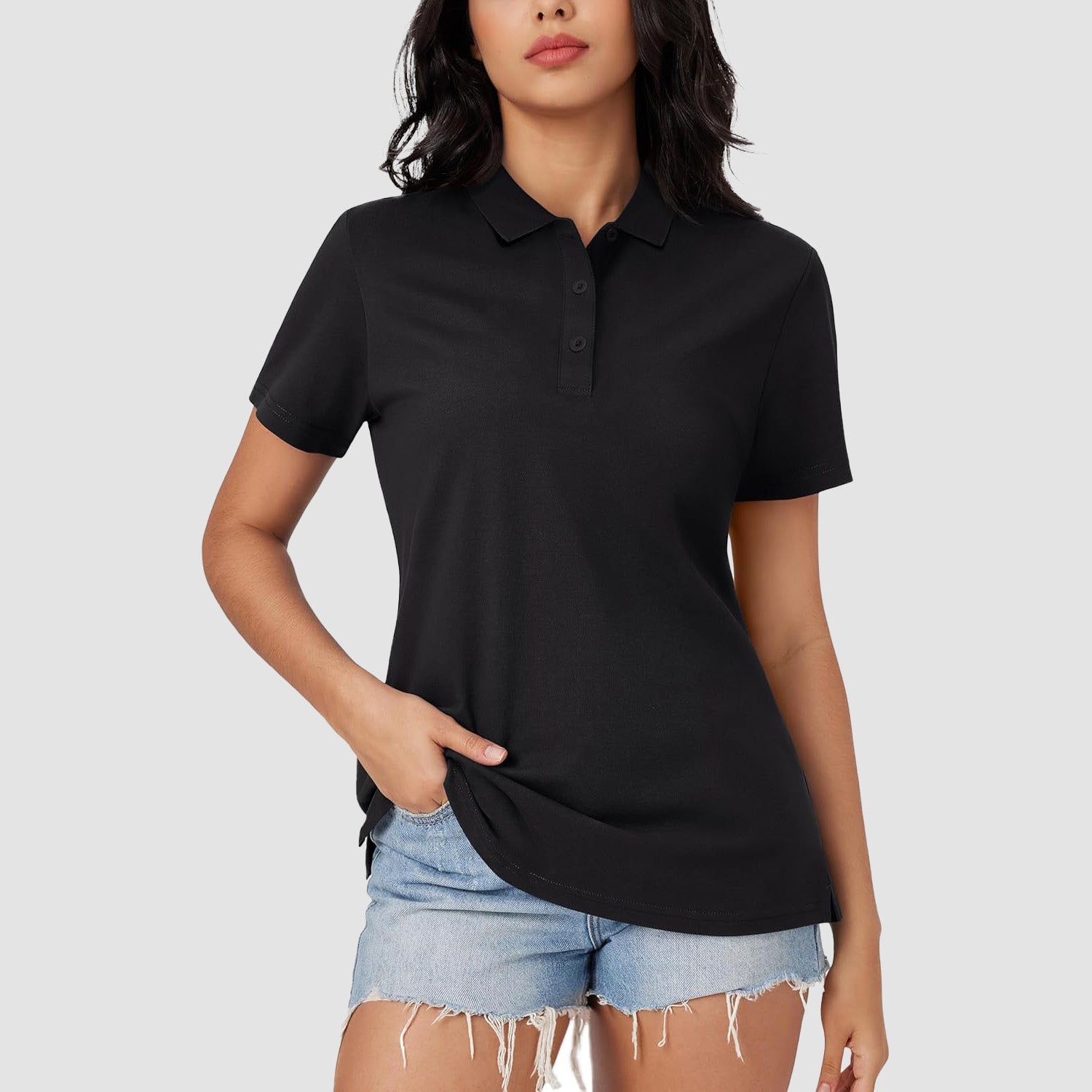 Women's Polo Shirt Cotton Summer Uniform - MAGCOMSEN