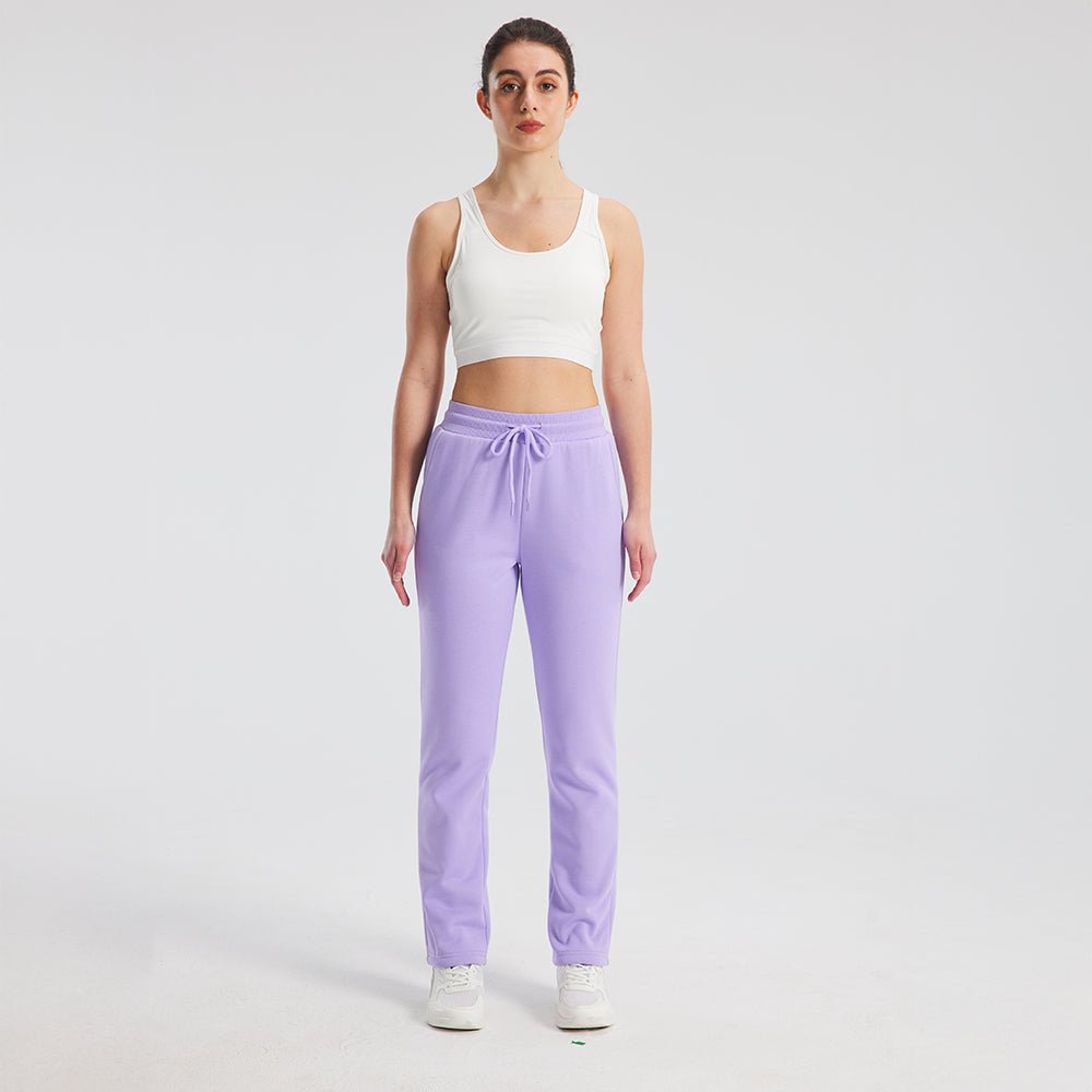 Taro Purple Women's Sweatpants Fleece Pants Thermal Winter Pants - MAGCOMSEN