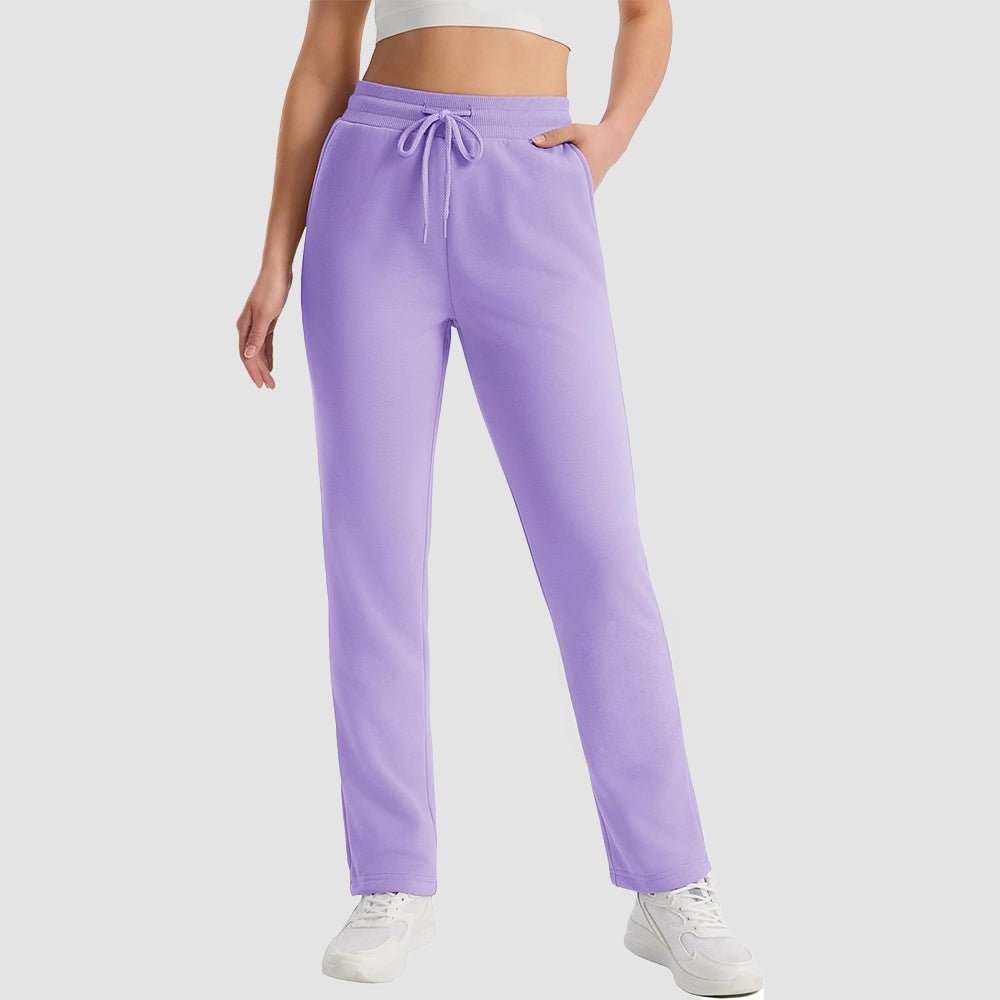 Taro Purple Women's Sweatpants Fleece Pants Thermal Winter Pants - MAGCOMSEN