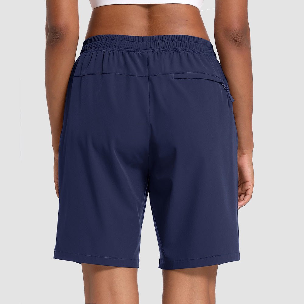 Navy Women's Waterproof Sunprotection Lightweight Quick - Dry Hiking Shorts with 3 Pockets - MAGCOMSEN