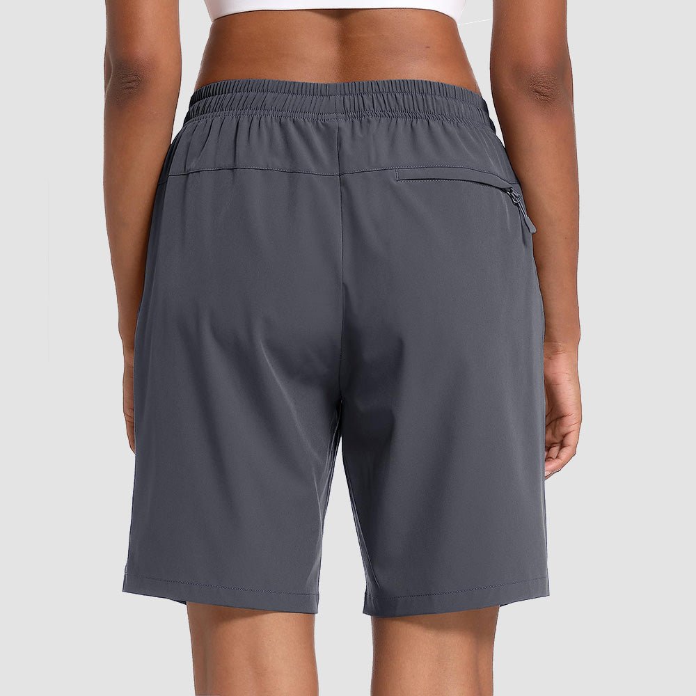 Dark Grey Women's Waterproof Sunprotection Lightweight Quick - Dry Hiking Shorts with 3 Pockets - MAGCOMSEN