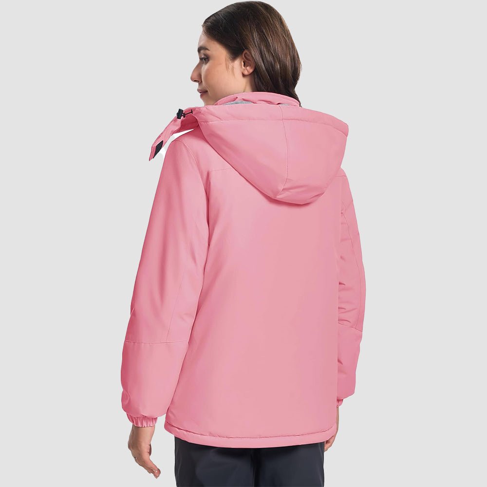 Pink Women's Windproof & Waterproof Snow Ski Winter Jacket - MAGCOMSEN