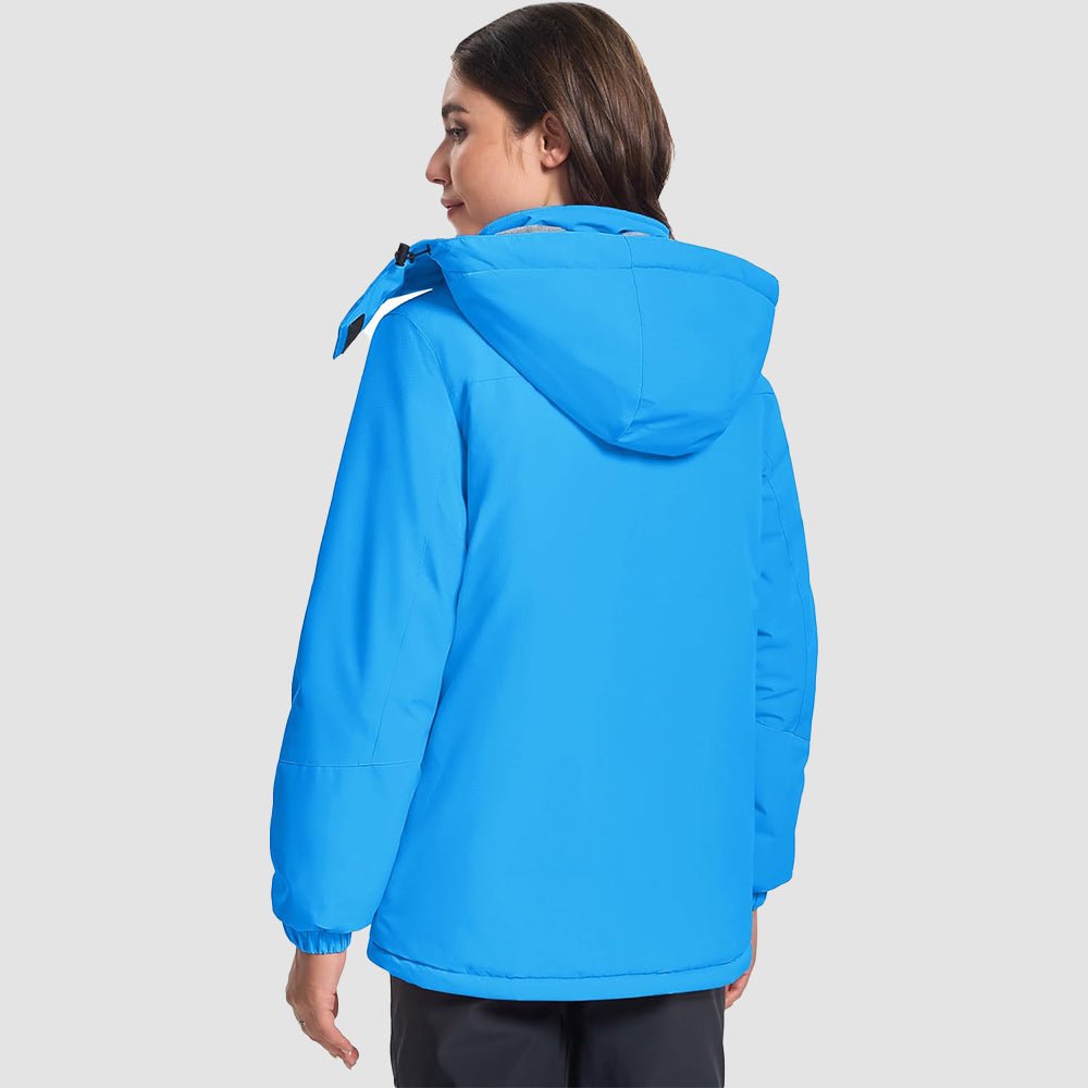 Blue Women's Windproof & Waterproof Snow Ski Winter Jacket - MAGCOMSEN