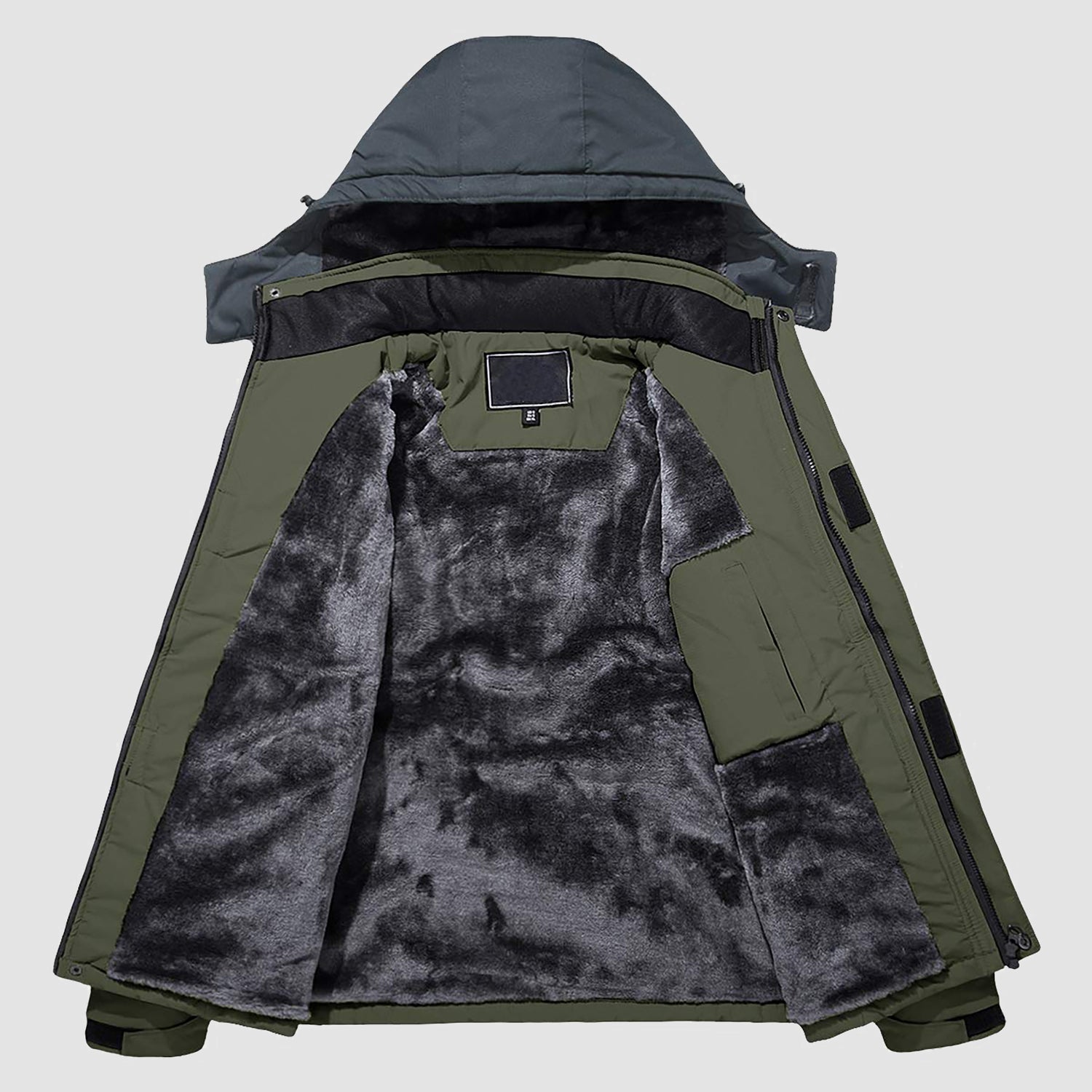 Men's Water-Repellent Winter Ski Jacket with Fleece Lining - MAGCOMSEN