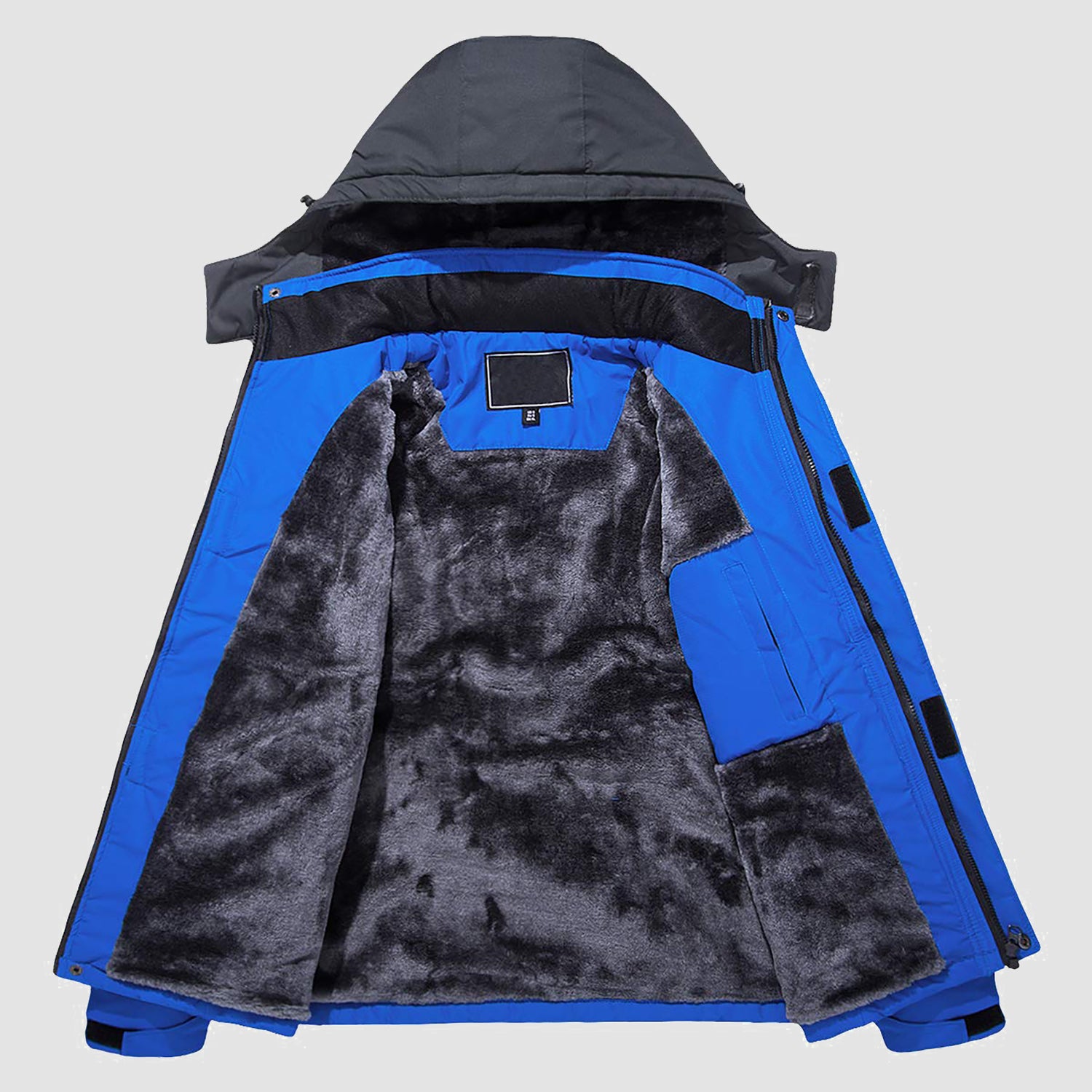 Men's Water-Repellent Winter Ski Jacket with Fleece Lining - MAGCOMSEN #Color_Bright Blue