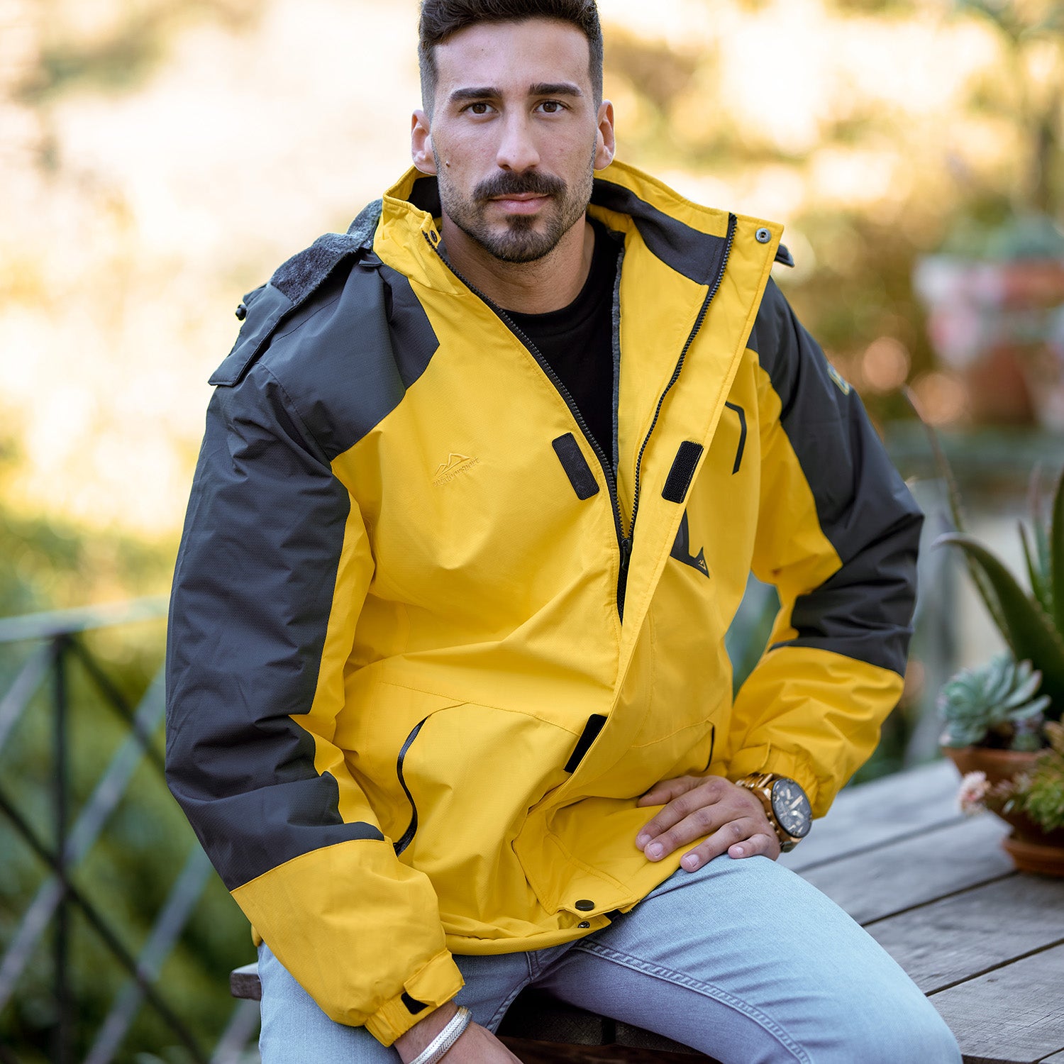 Men's Water-Repellent Winter Ski Jacket with Fleece Lining - MAGCOMSEN