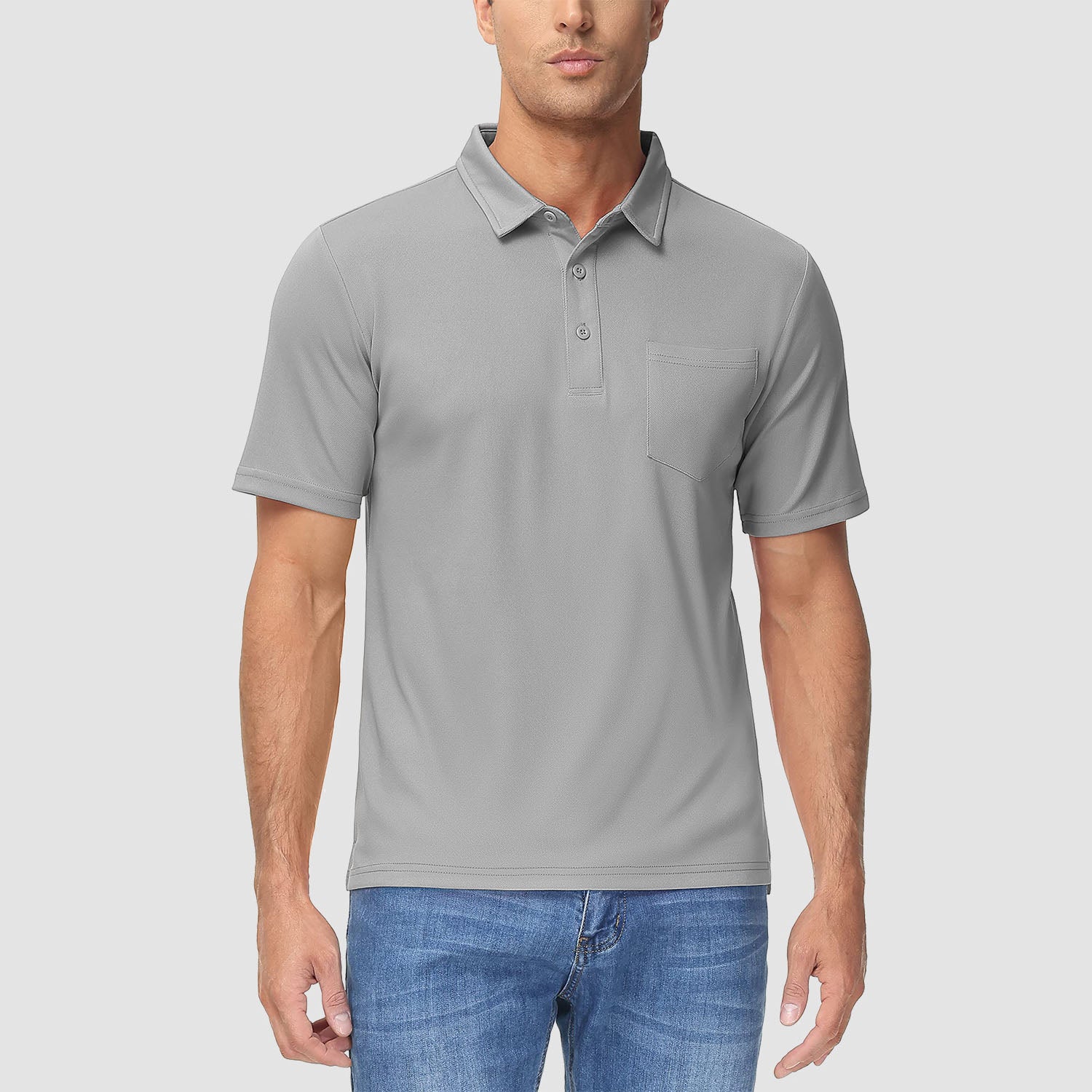 Polo Shirts for Men Short Sleeve Golf Shirts Quick Dry with Pocket