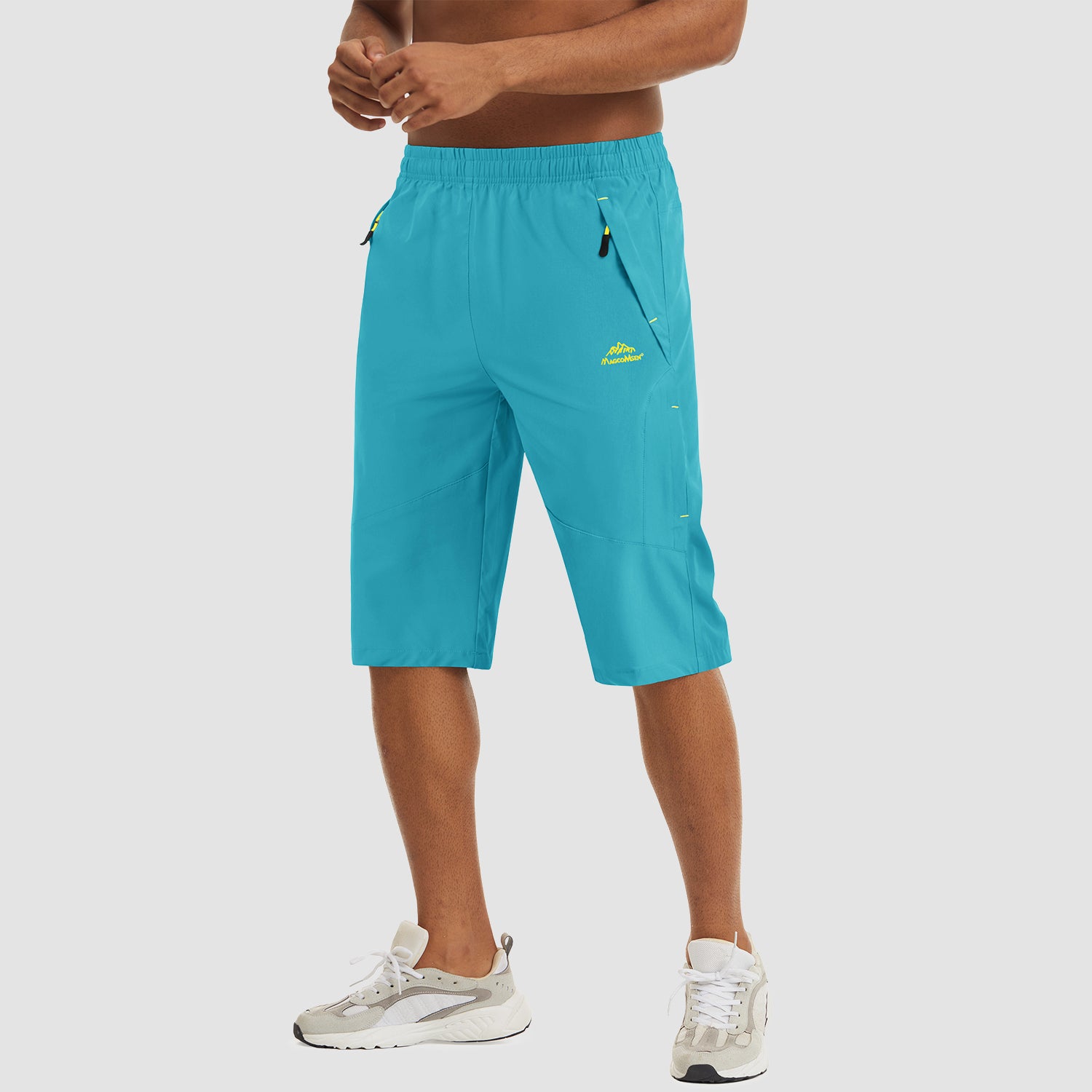 Lake Blue Men's Quick Dry Hiking Running Shorts-MAGCOMSEN