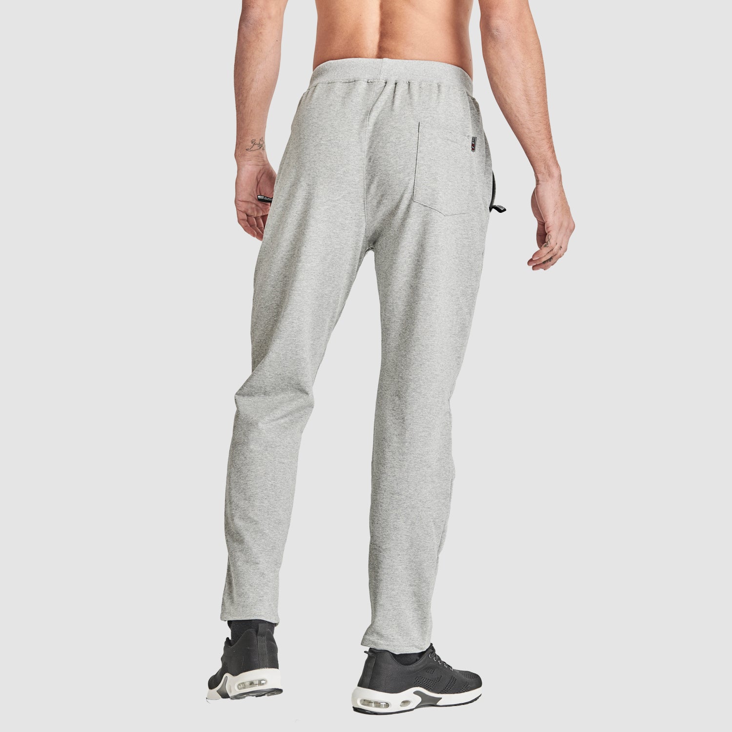 Men Fitness Pants with Two Zip Pockets Fashion Workout Sweatpants