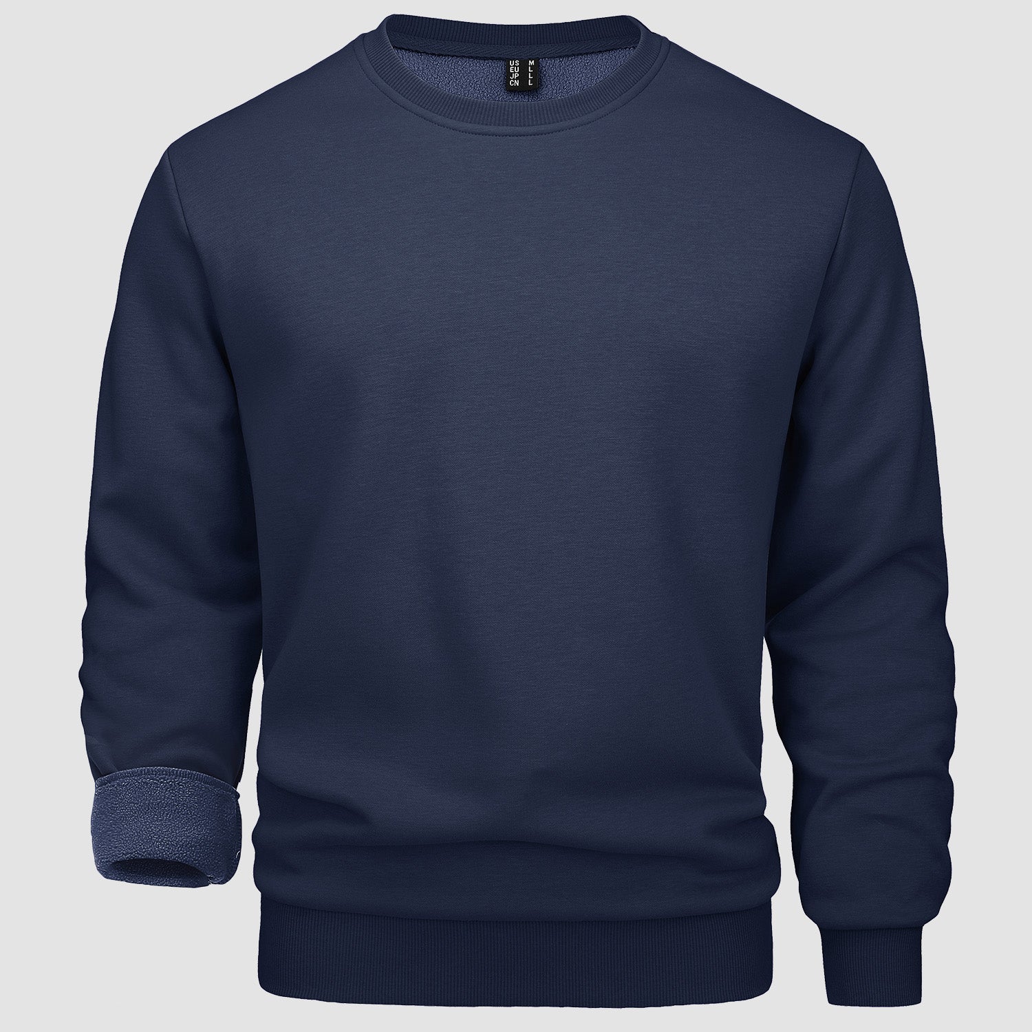 Men's Crewneck Sweatshirt Long Sleeve Casual Warm Fleece Pullover Hoodie