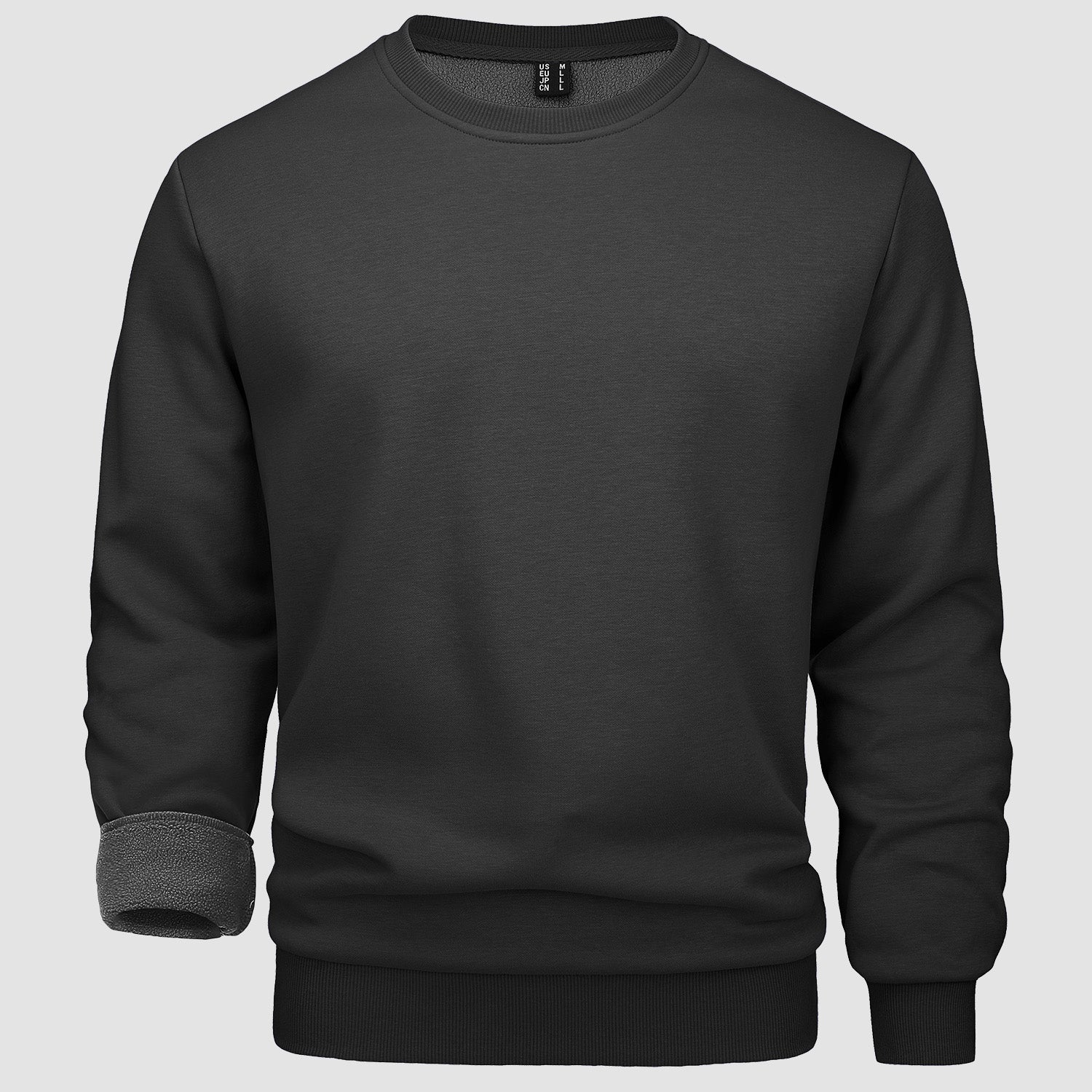 Men's Crewneck Sweatshirt Long Sleeve Casual Warm Fleece Pullover Hoodie