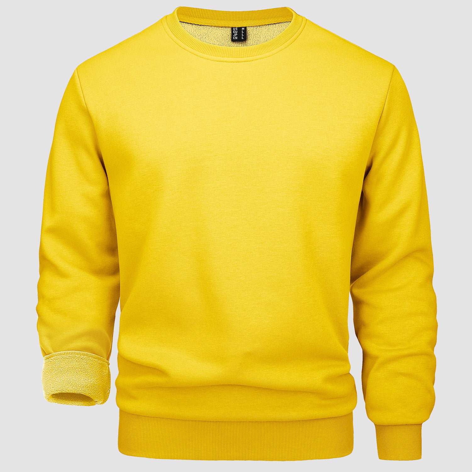 Men's Crewneck Sweatshirt Long Sleeve Casual Warm Fleece Pullover Hoodie