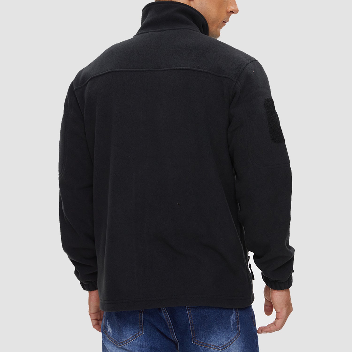 Men's Fleece Tactical Jacket Stand Collar Military Field Jackets - MAGCOMSEN