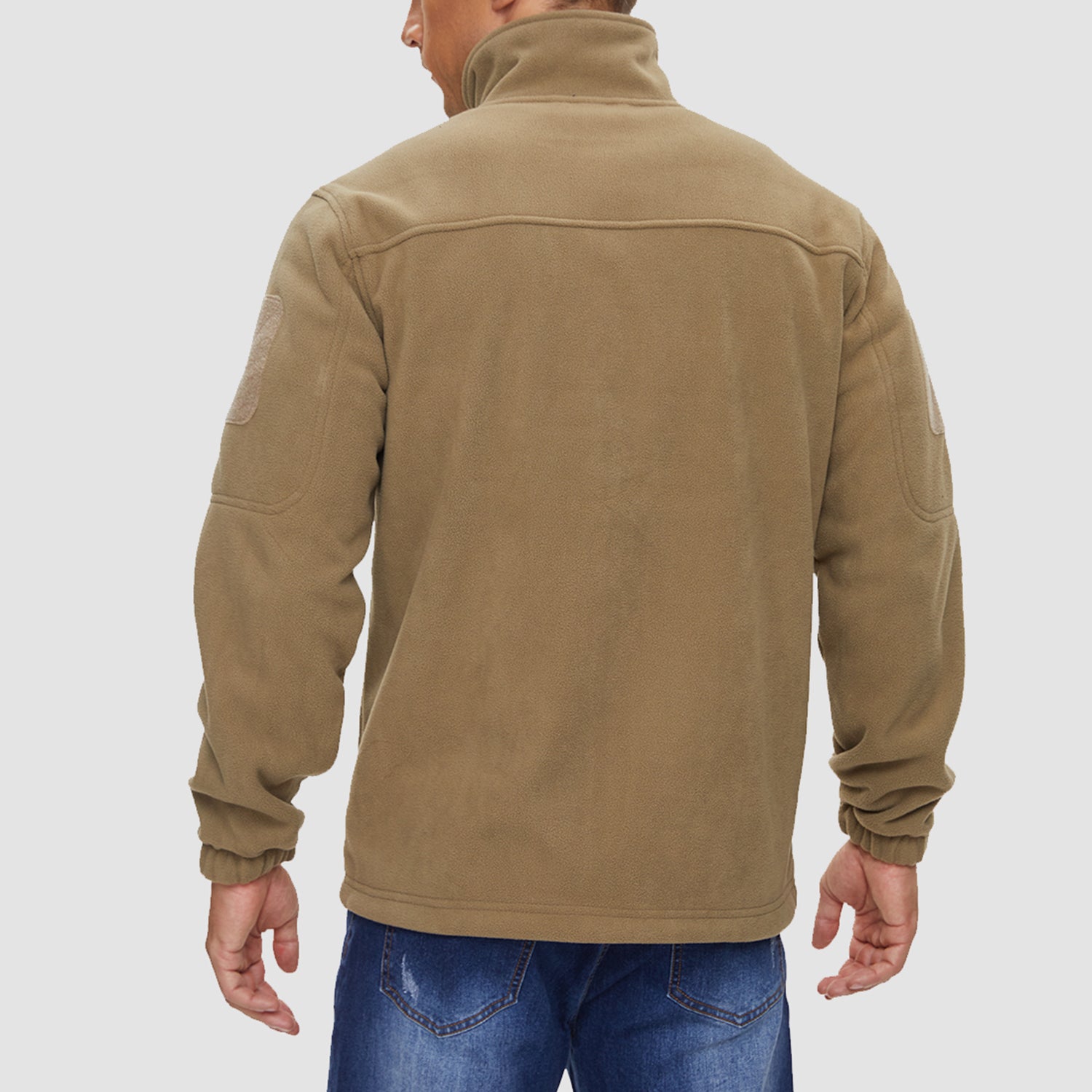 Men's Fleece Tactical Jacket Stand Collar Military Field Jackets - MAGCOMSEN