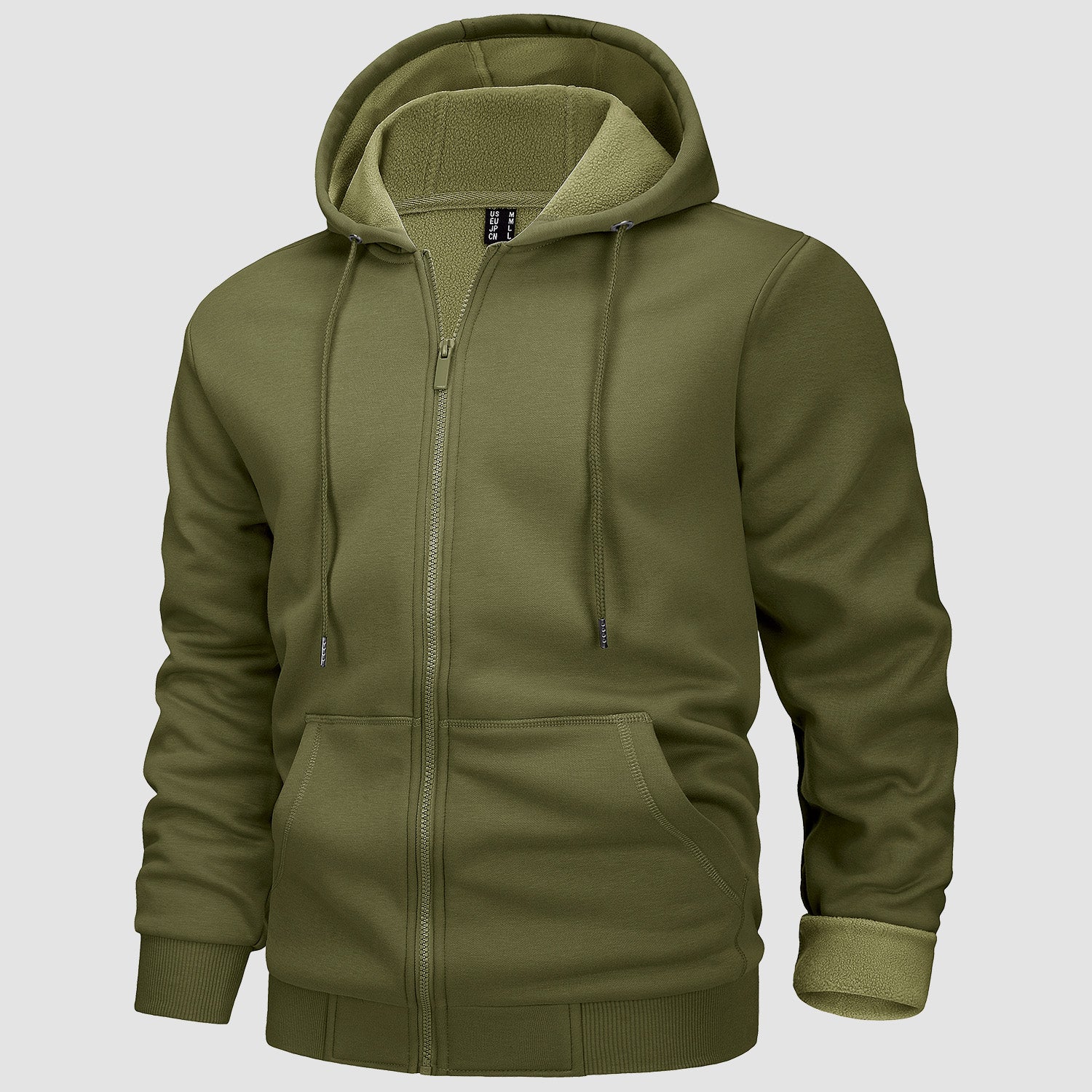 Men's Hoodie Jacket Fleeces Zip Up Sweatshirt - MAGCOMSEN