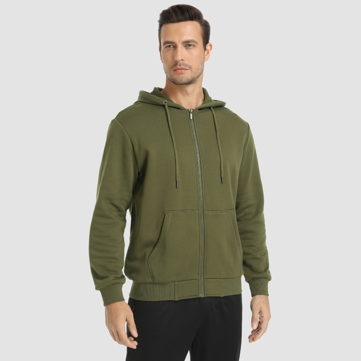 Men's Hoodie Jacket Fleeces Zip Up Sweatshirt - MAGCOMSEN