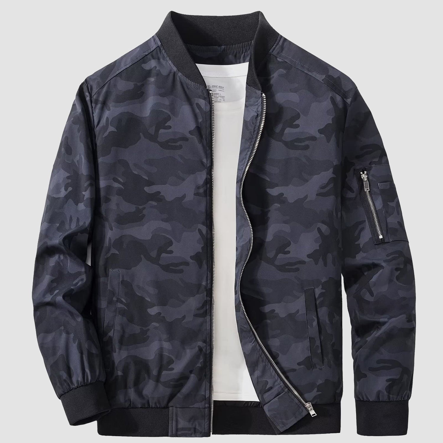 Men's Jacket Lightweight Windbreaker Bomber Jacket Windproof Casual Jacket Outwear