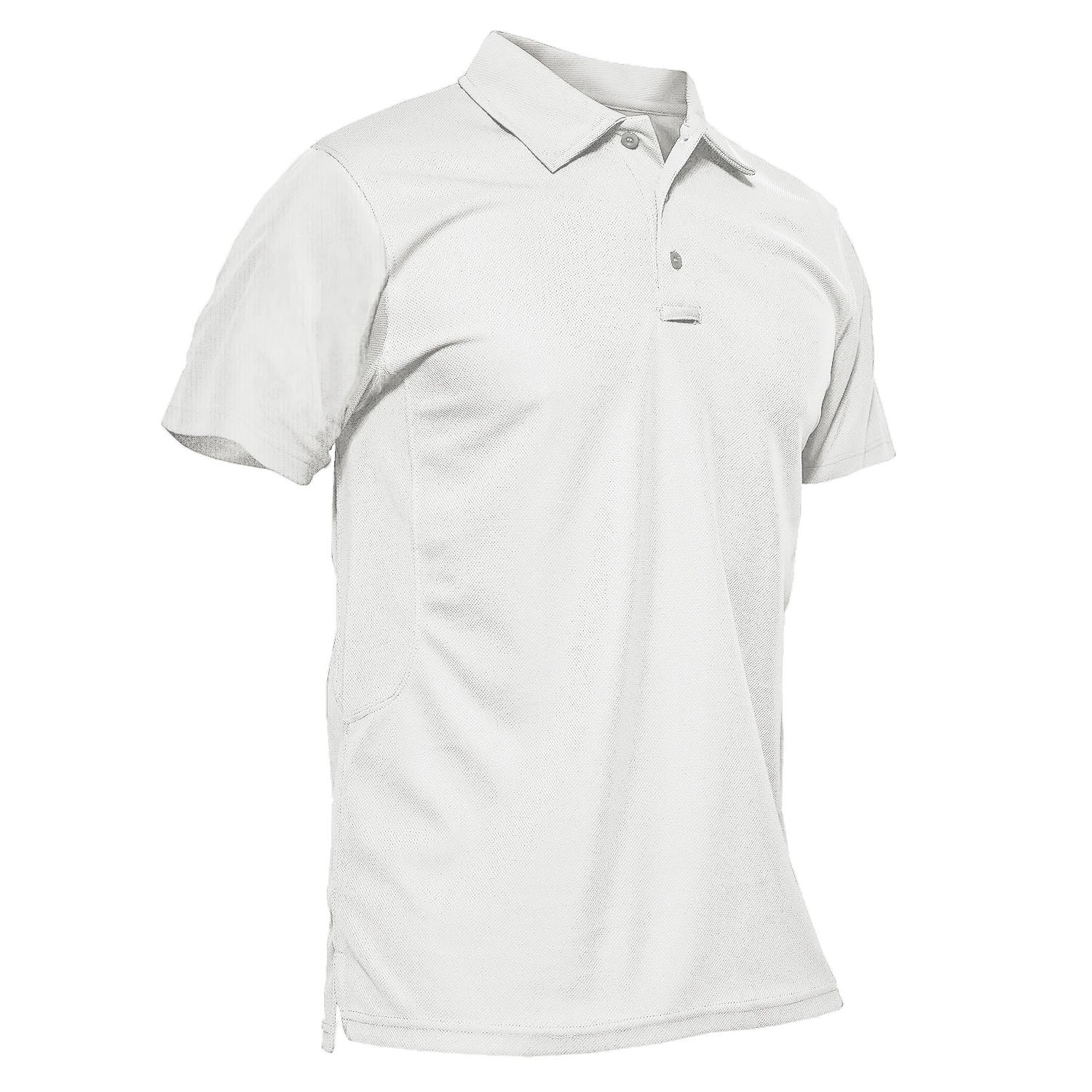 MAGCOMSEN Men's Golf Quick Dry Polo Shirt White by MAGCOMSEN #Color_White