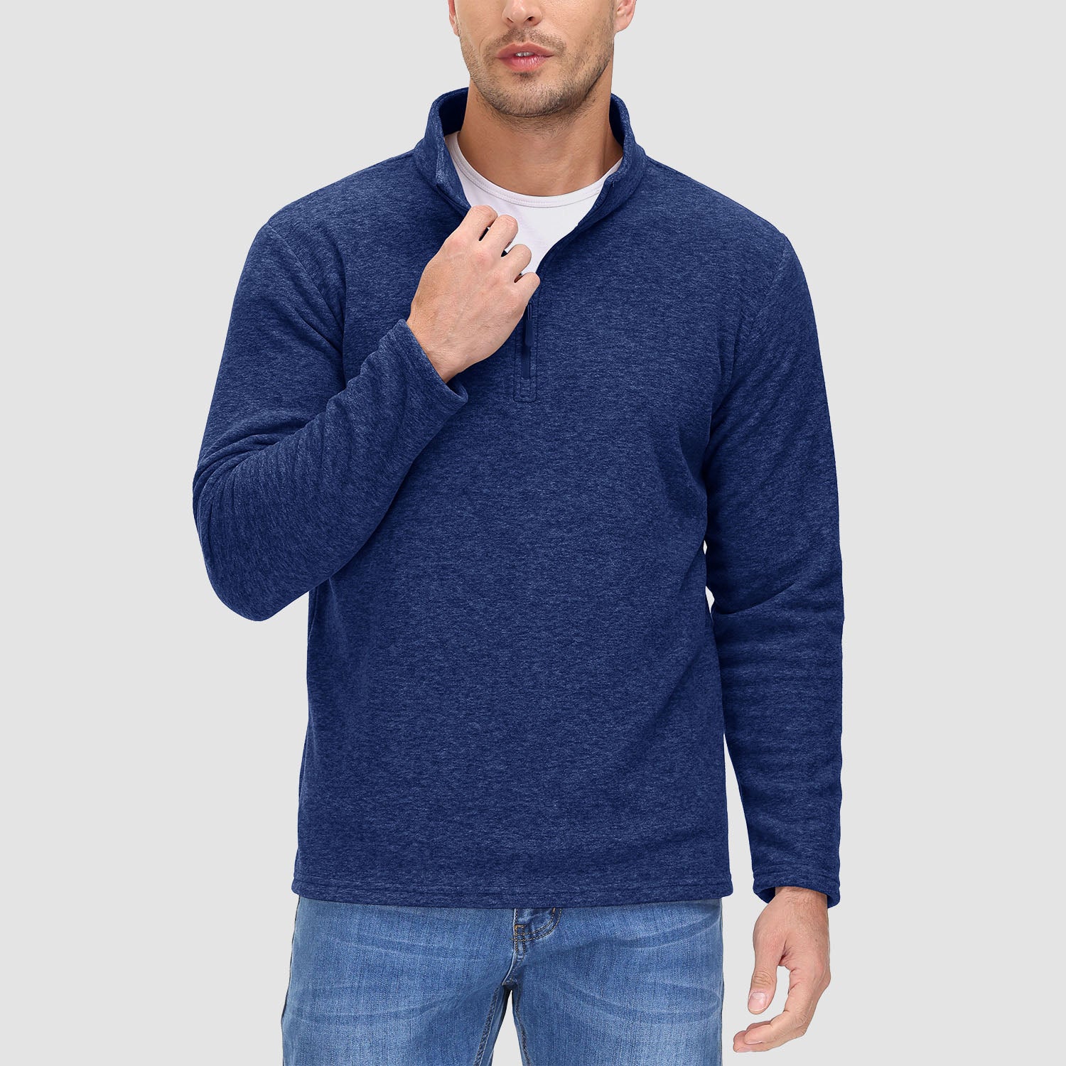 Men's 1/4 Zip Pullover Shirt Long Sleeve Sweatshirts - MAGCOMSEN