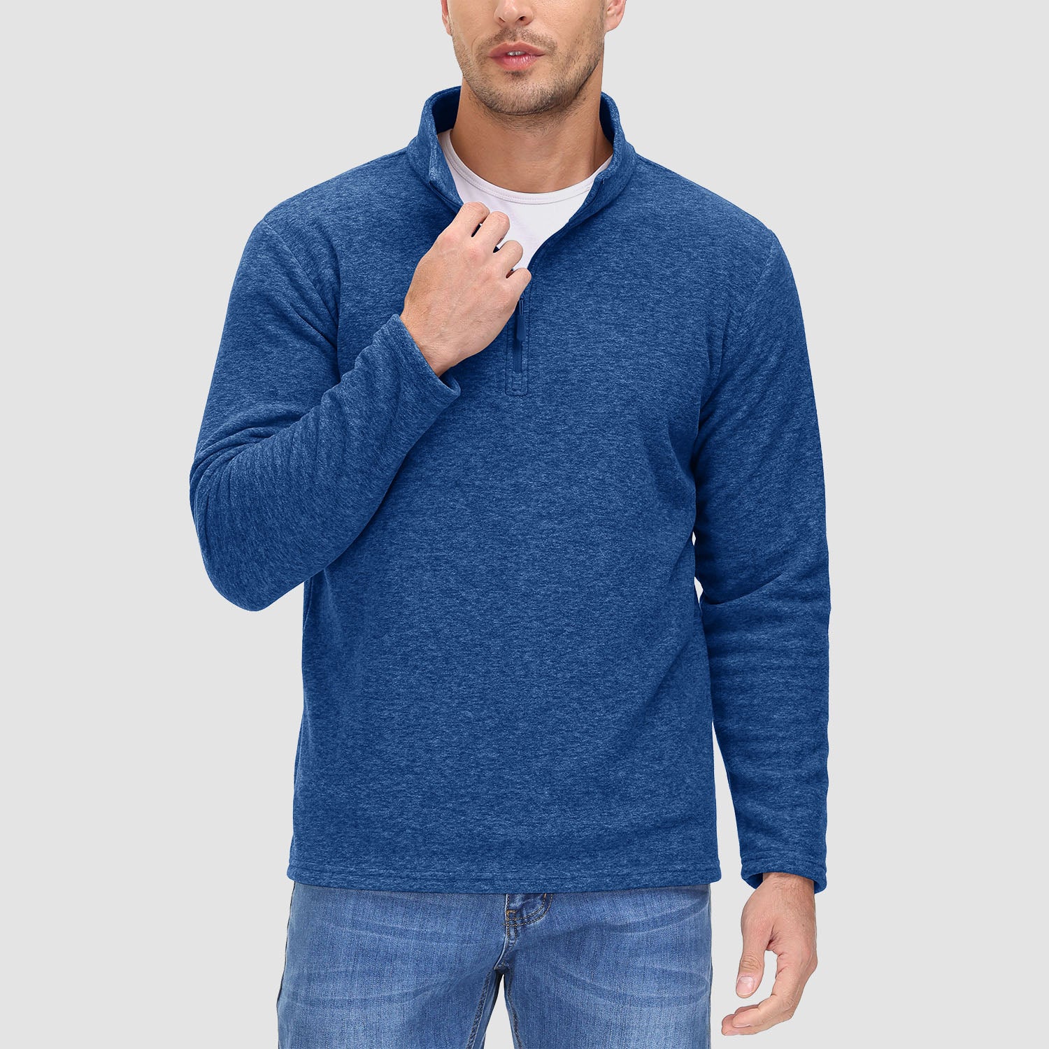 Men's 1/4 Zip Pullover Shirt Long Sleeve Sweatshirts - MAGCOMSEN