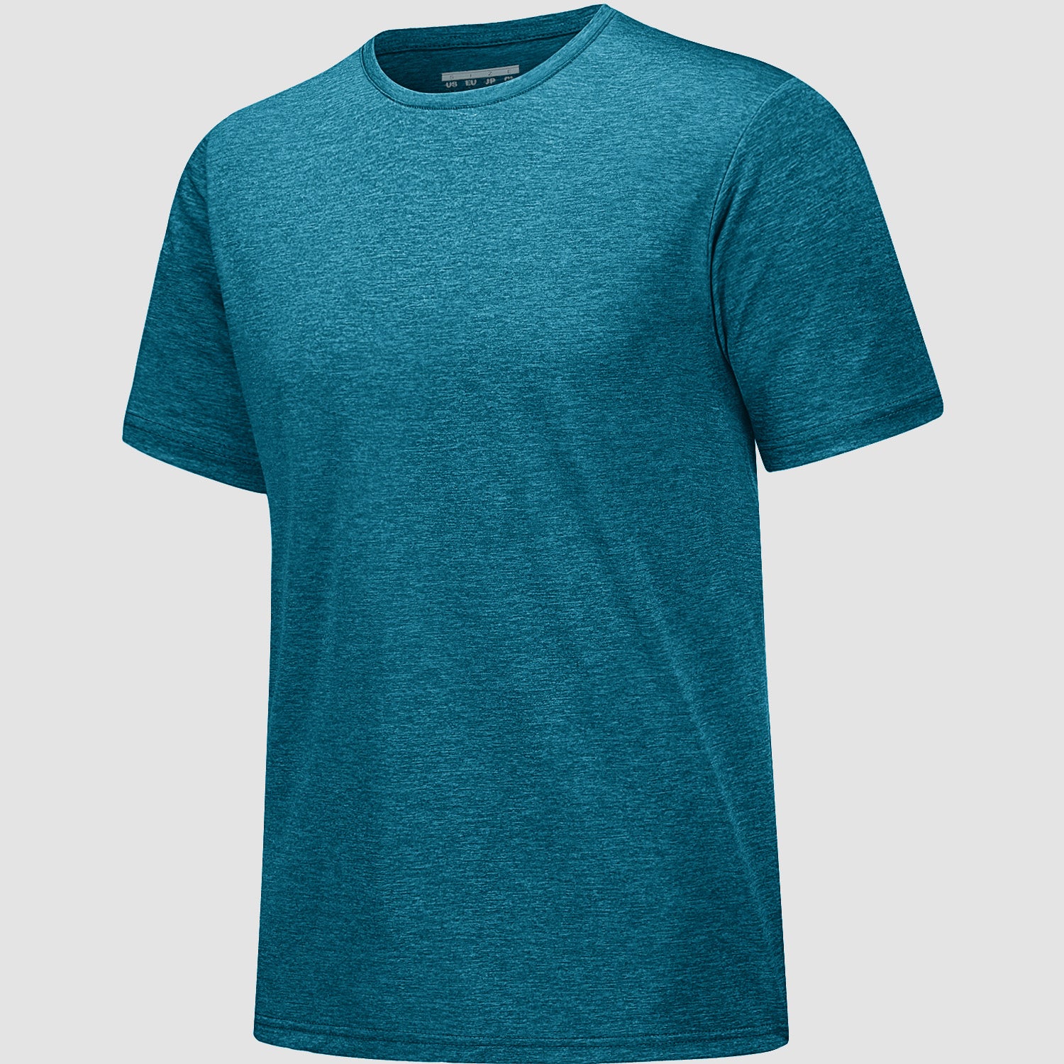 Men's Tag Free Crewneck Moisture Wicking Running Gym Wokout Fitness Athletic Tee Shirt - MAGCOMSEN