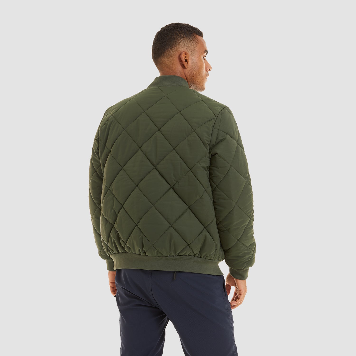 Men's Winter Bomber Jacket Outerwear with Zipper Pockets Thicken Warm Windbreaker Coats