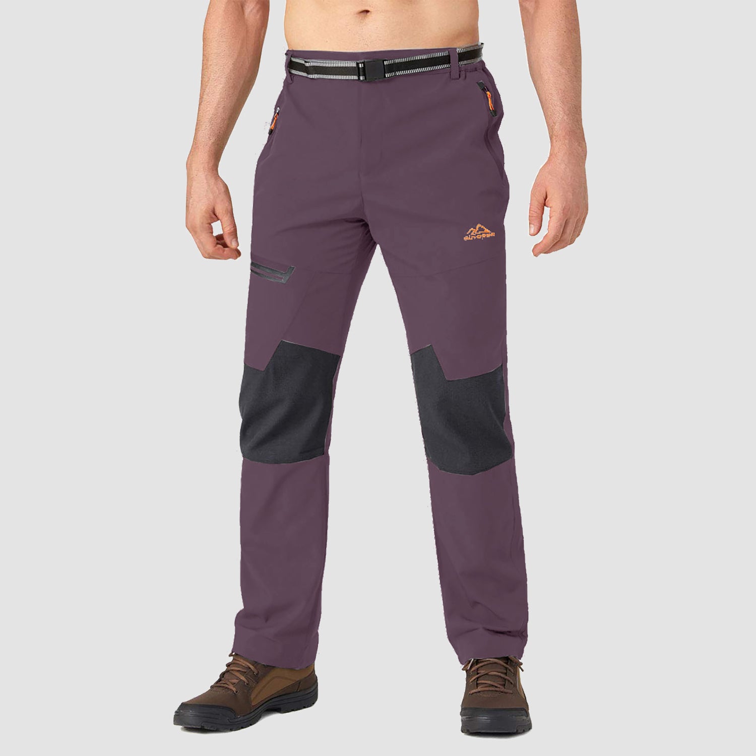 Men's Fleece-Lined Ski Pants - Water-Resistant, 4 Zip Pockets - MAGCOMSEN