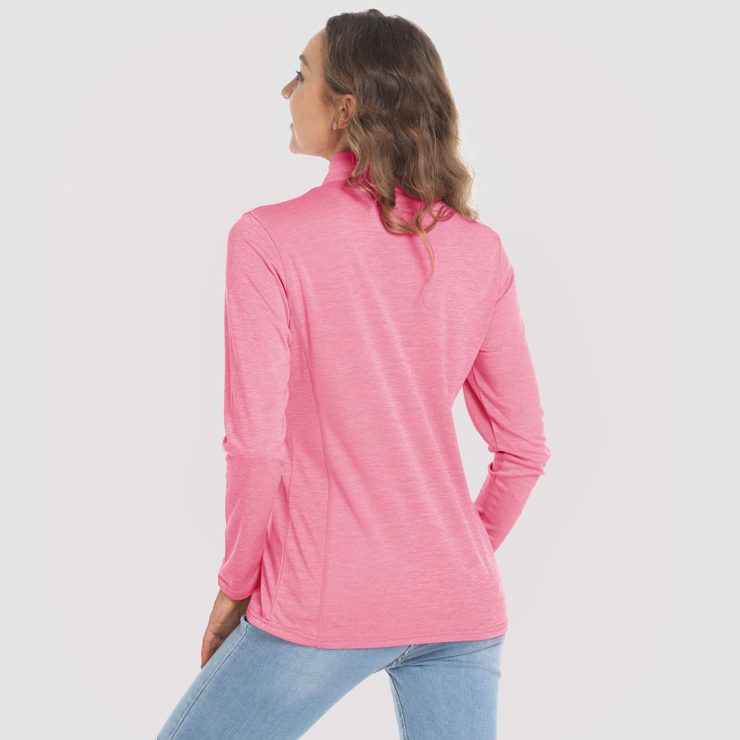 Women's Shirts Long Sleeve 1/4 Zip UPF50+ UV Sun Protection Shirts Quick Dry
