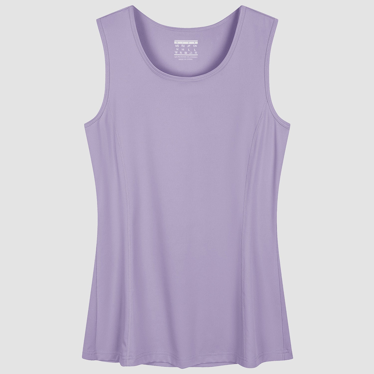 Women's UPF 80+ Tank Top - Quick Dry Workout & Outdoor Light Purple by MAGCOMSEN #Color_Light Purple
