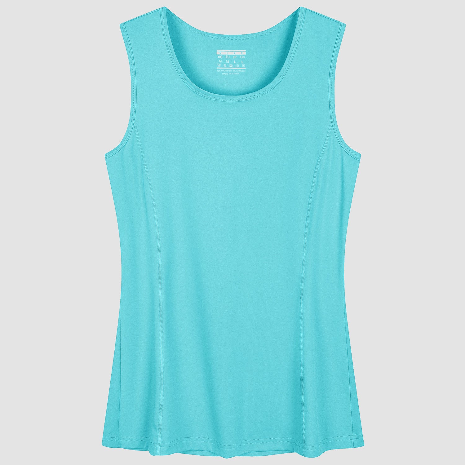 Women's UPF 80+ Tank Top - Quick Dry Workout & Outdoor Lake Blue by MAGCOMSEN #Color_Lake Blue