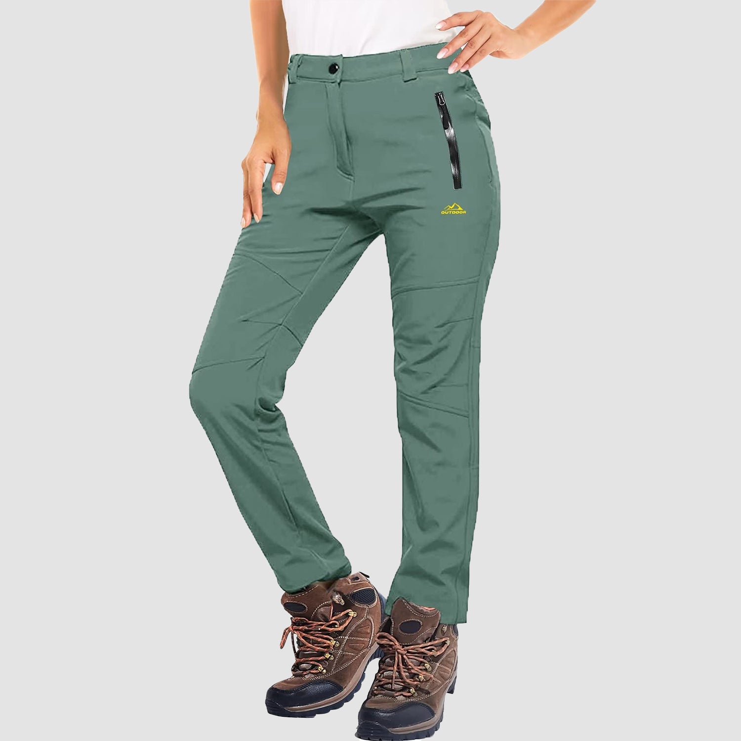 Womens Winter Pants Warm Fleece Lined Water Resistant Snow Skiing Hiking Pants