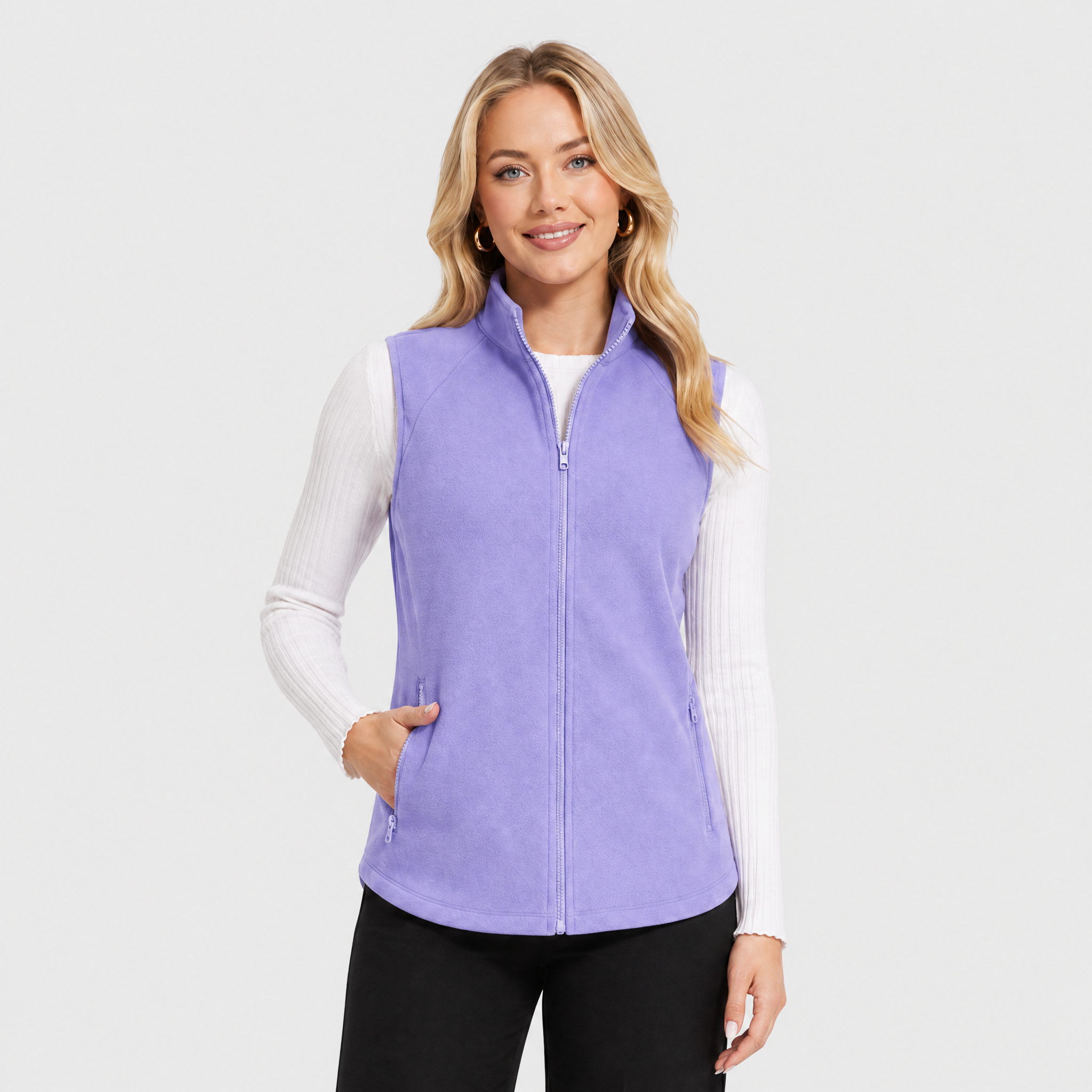 Women's Fleece Vest Sleeveless Lightweight Warmth Jackets