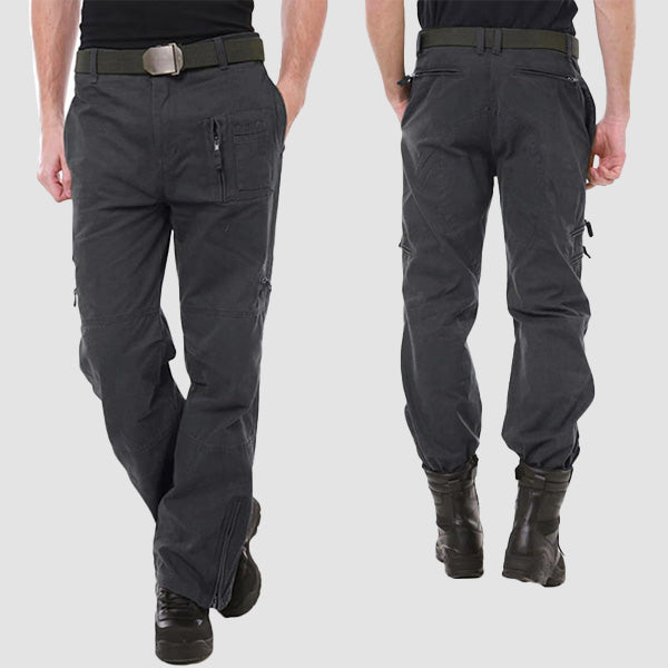 Men's Tactical Cargo Pants with 9 Pockets for Hiking - MAGCOMSEN Color_Grey