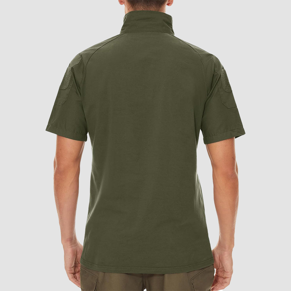 Men's Tactical 1/4 Zip Camo Shirts | Slim Fit