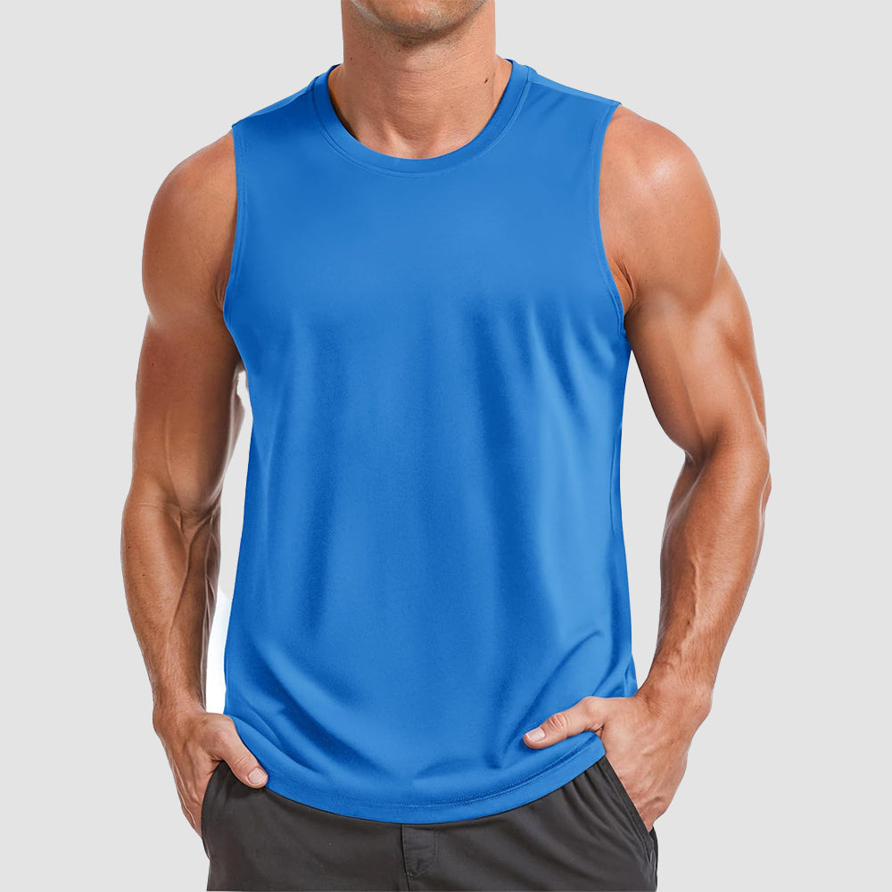 Men's Performance Muscle Tank - Quick-Dry, UV Shield for Training