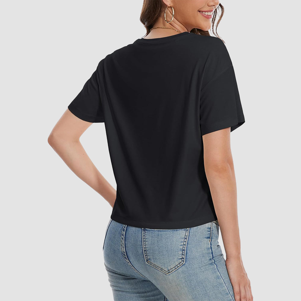 【New In】Women's Cotton UPF 50+ Summer Crop Top T-Shirt