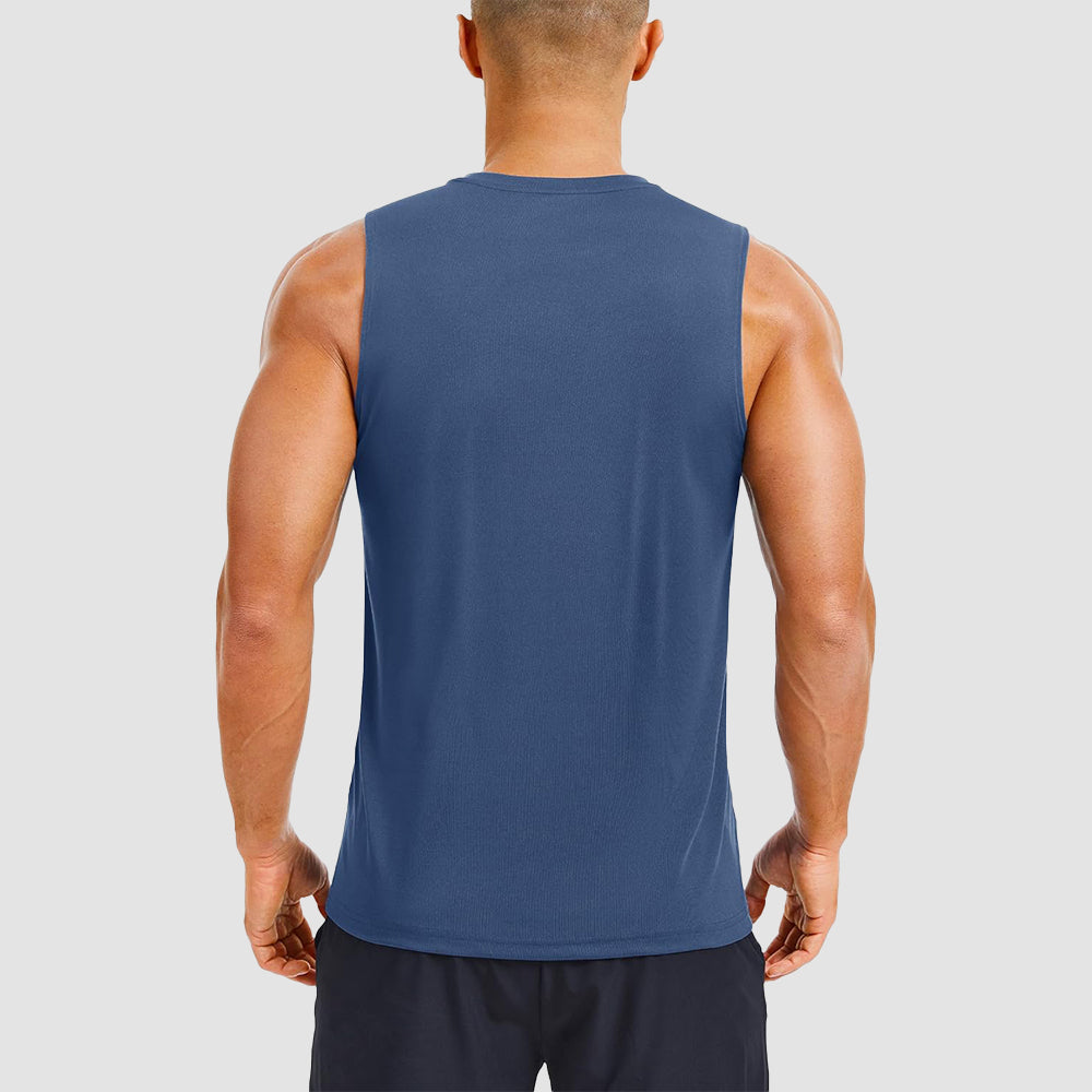 Men's Performance Muscle Tank - Quick-Dry, UV Shield for Training