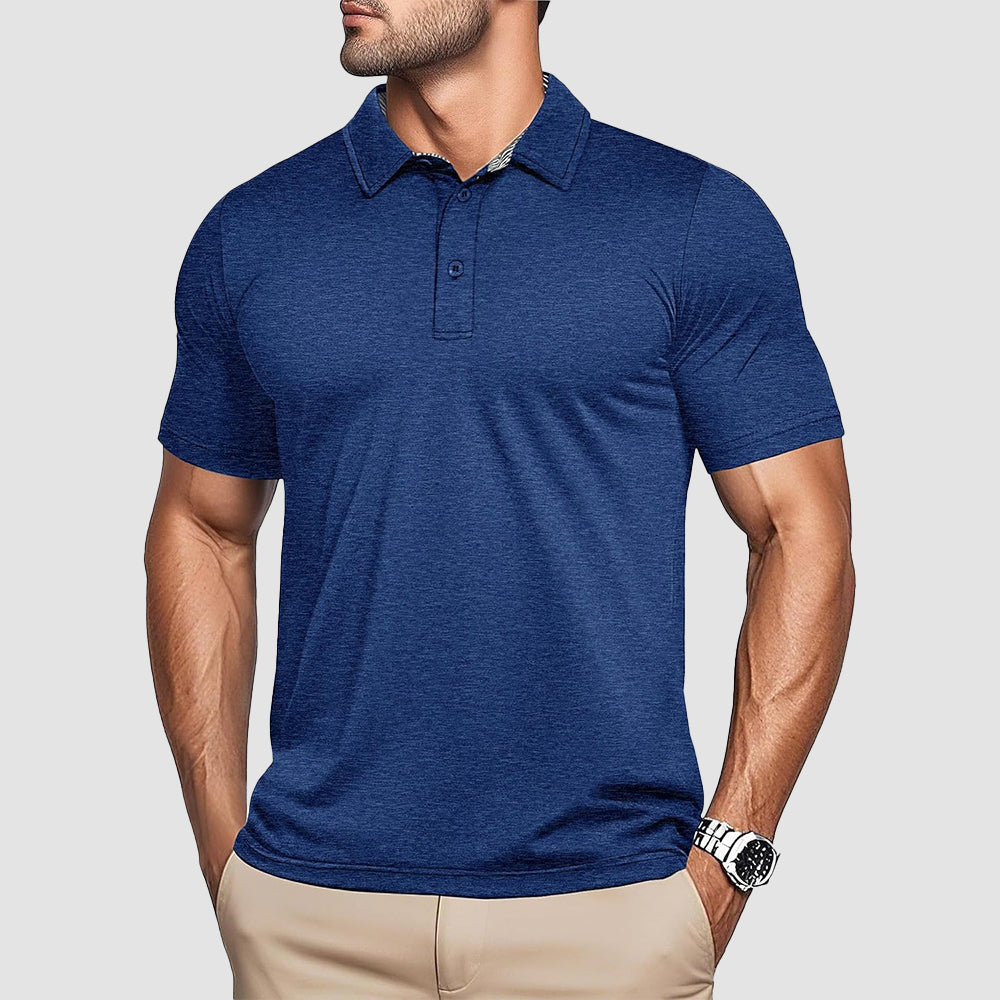 Men's Quick-Dry Performance Polo Golf Shirt