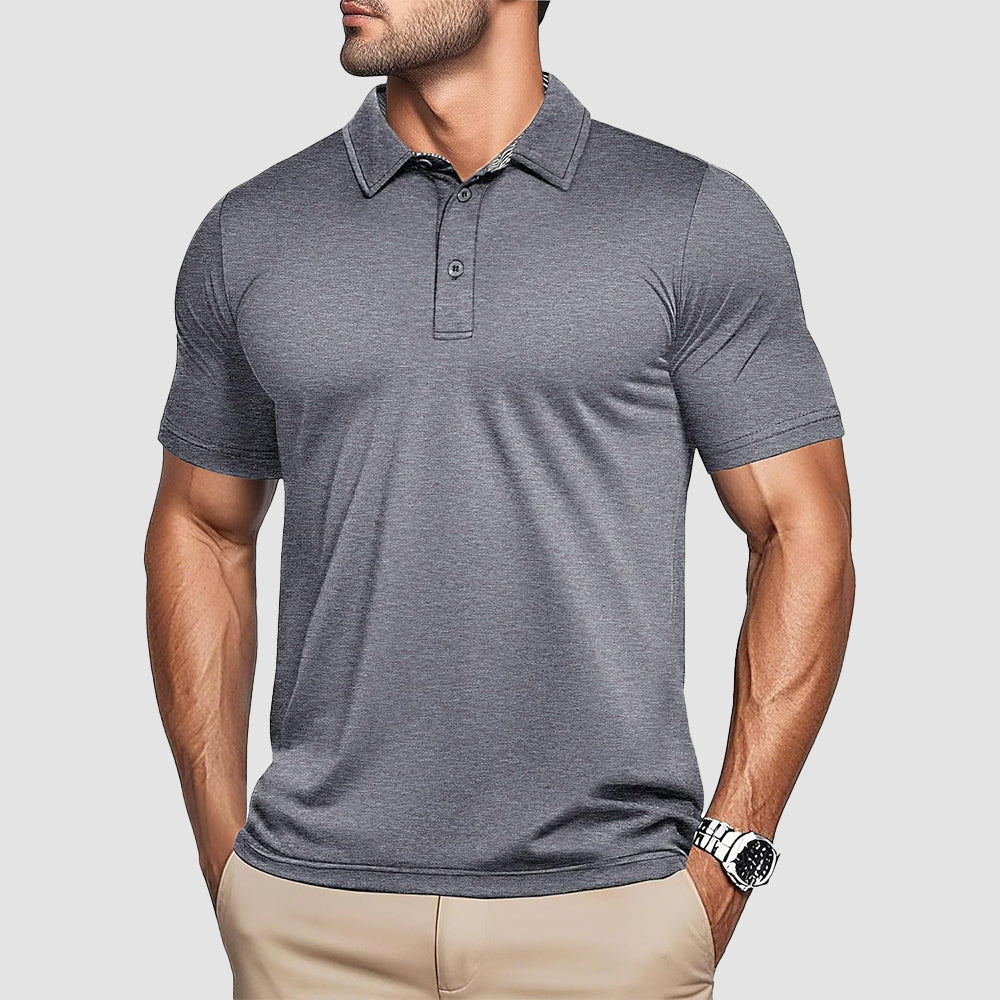 Men's Quick-Dry Performance Polo Golf Shirt