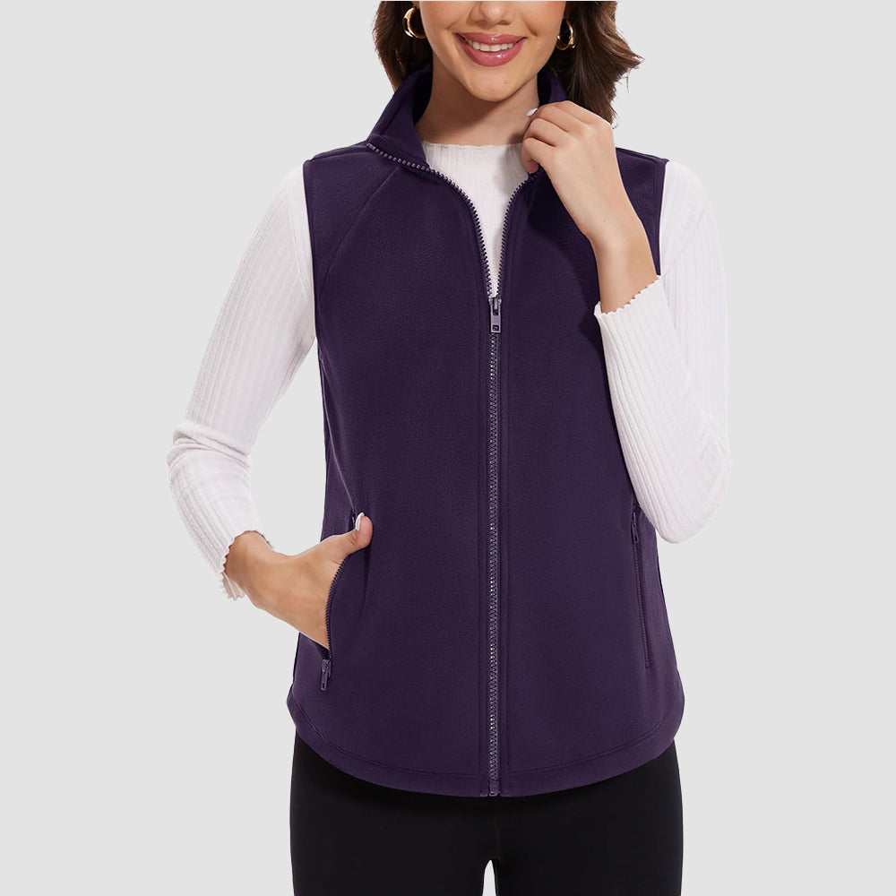 Women's Fleece Vest Sleeveless Lightweight Warmth Jackets