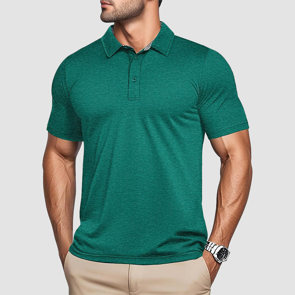 Men's Quick-Dry Performance Polo Golf Shirt