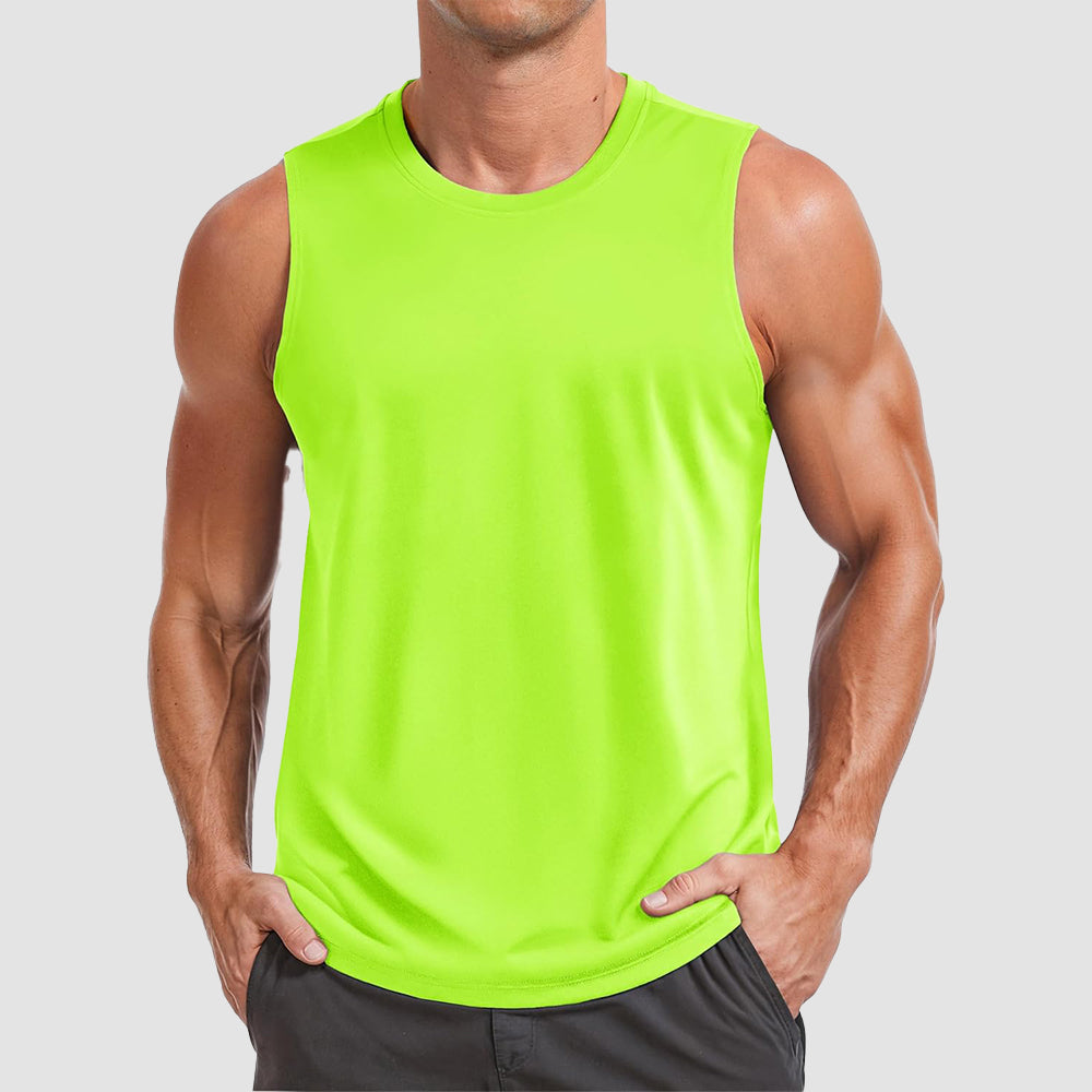 Men's Performance Muscle Tank - Quick-Dry, UV Shield for Training