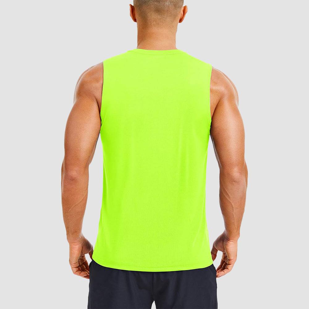Men's Performance Muscle Tank - Quick-Dry, UV Shield for Training
