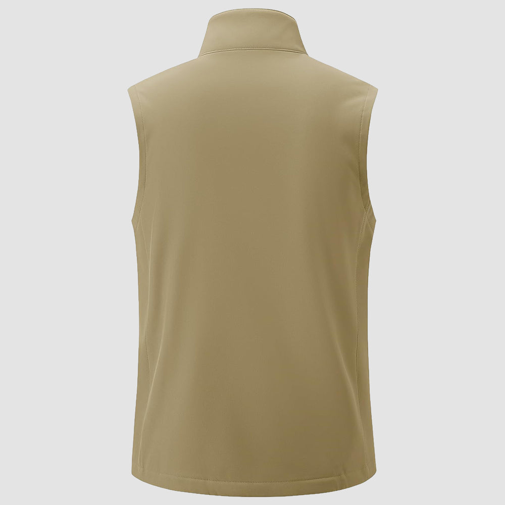 Men's Softshell Vest Windproof Lightweight Hiking Jacket