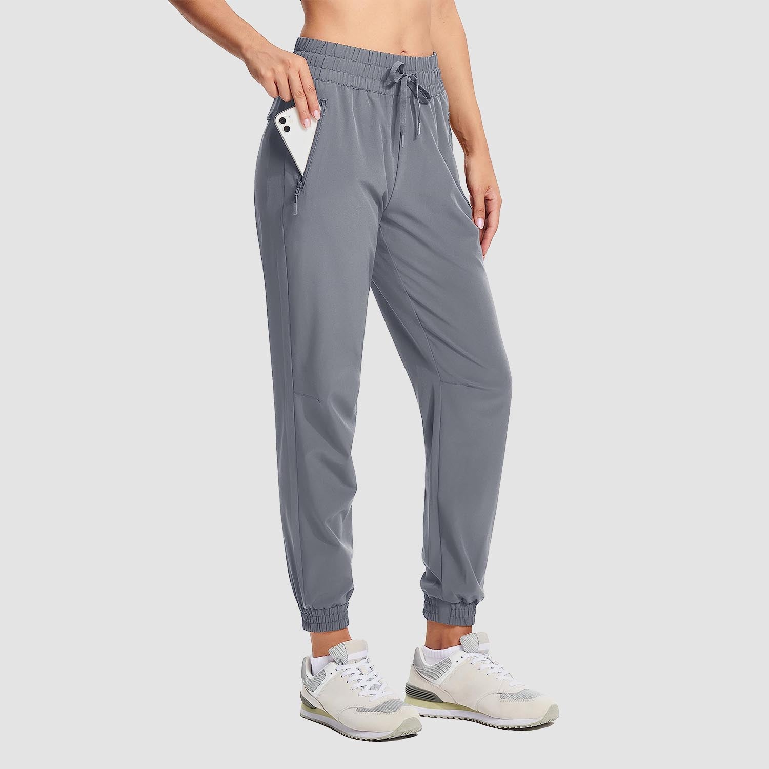 Women's Lightweight Water-Resistant Hiking Joggers with Pockets
