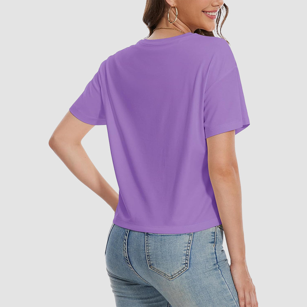 【New In】Women's Cotton UPF 50+ Summer Crop Top T-Shirt