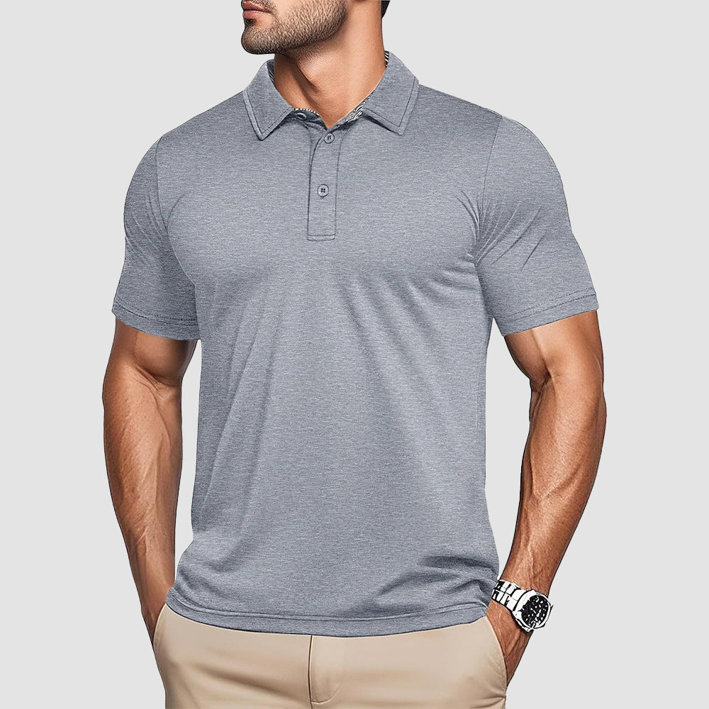Men's Quick-Dry Performance Polo Golf Shirt