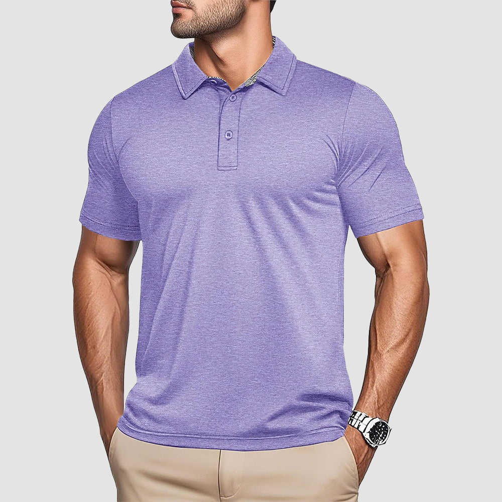Men's Quick-Dry Performance Polo Golf Shirt