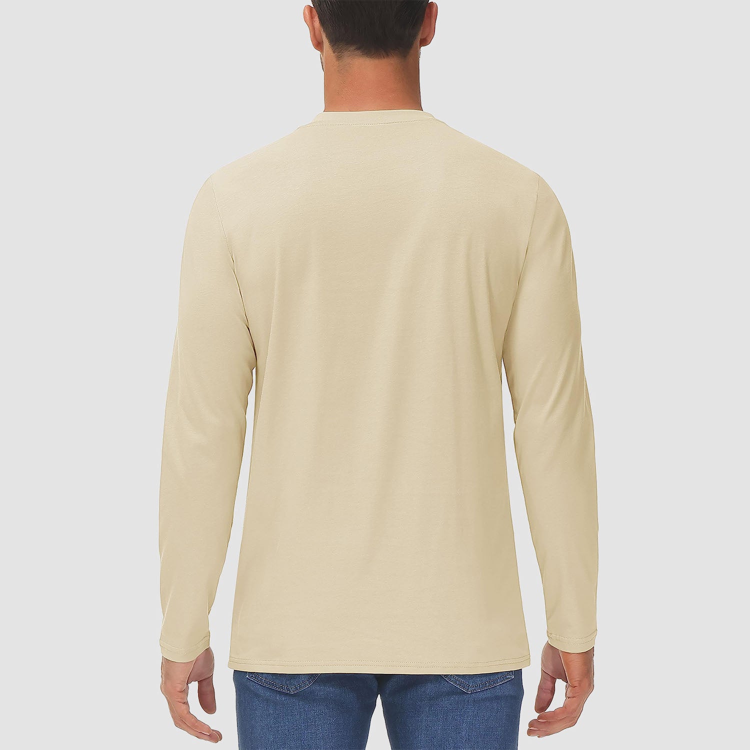 Men's Basic Long Sleeve Shirt Casual Lightweight T-Shirt